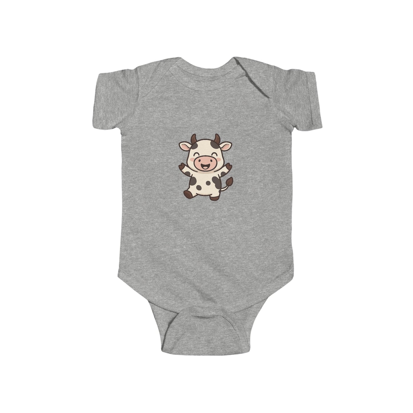 Cute Cow Infant Bodysuit - Adorable Farm Animal Baby Onesie