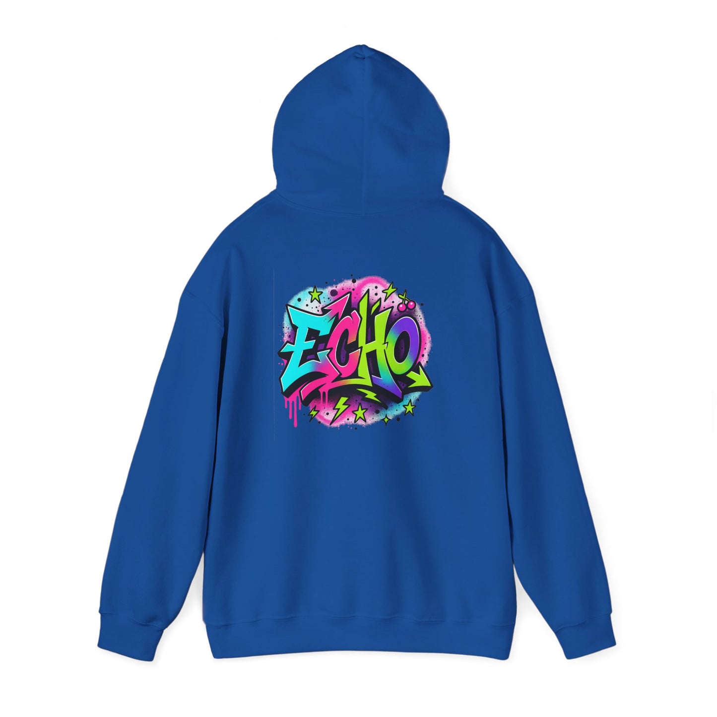 Graffiti "ECHO" Hoodie – Street Art Graphic Pullover
