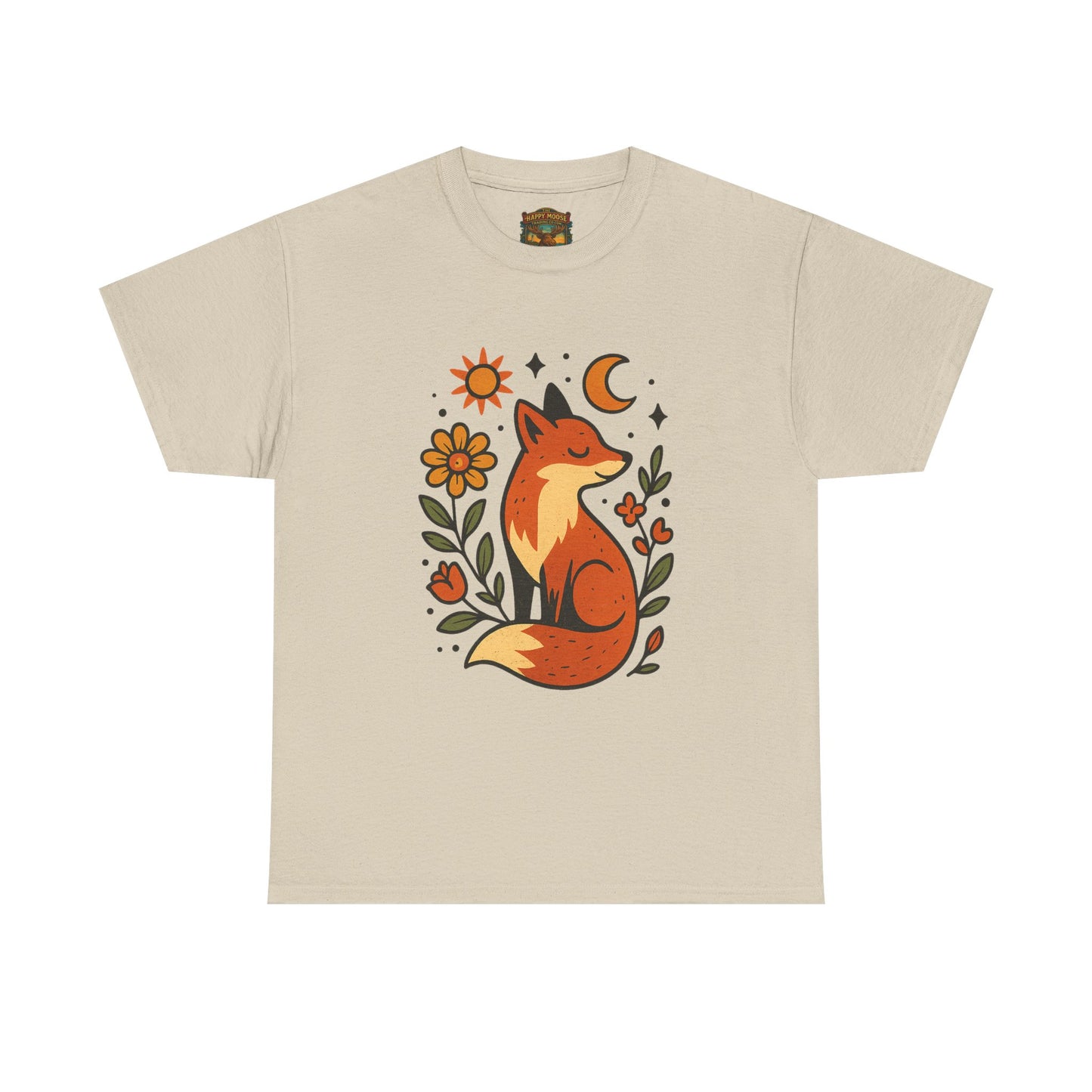 Fox Illustration T-Shirt | Cute Woodland Animal Tee