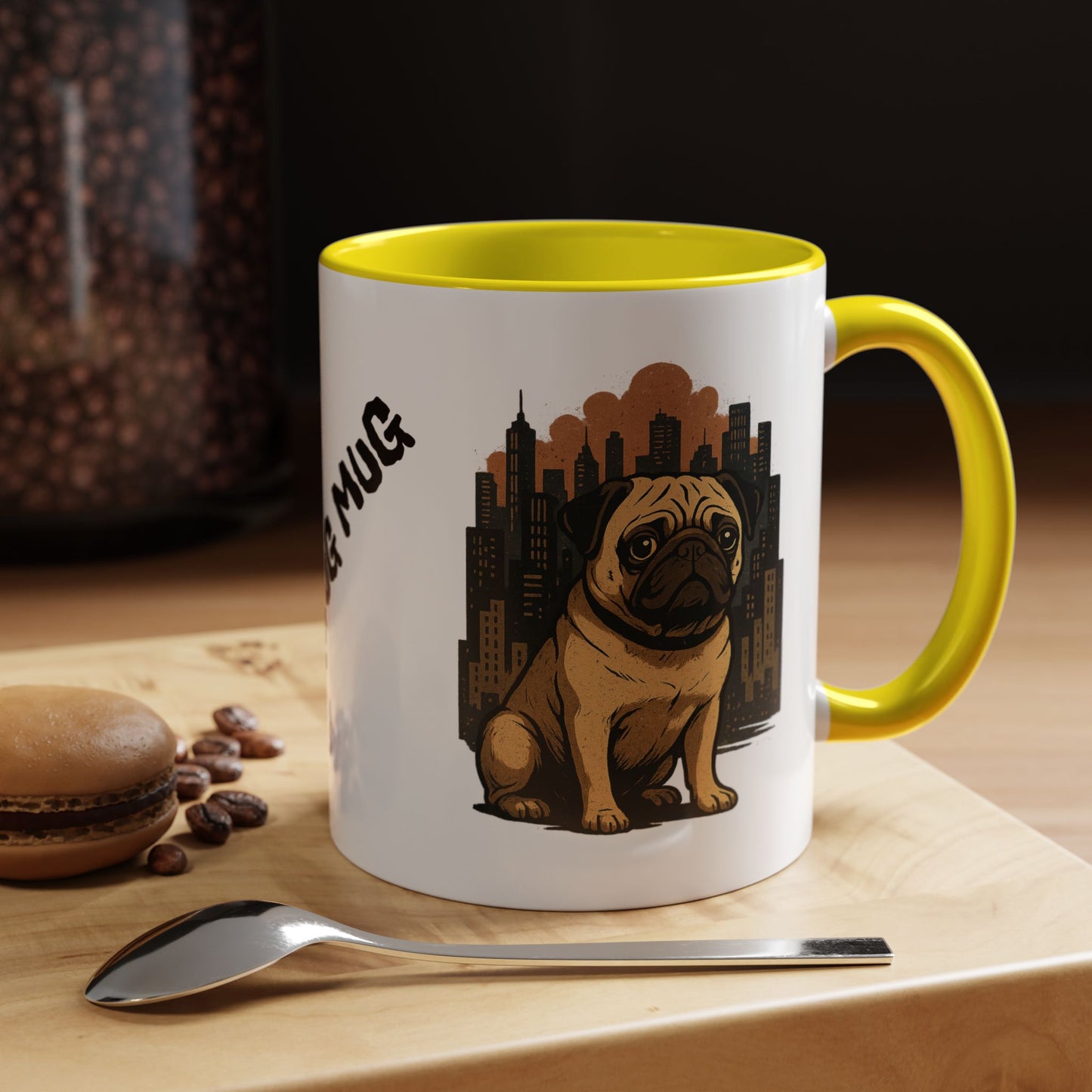 My Pug Mug Coffee Mug — Rustic Mountain Sunset Design