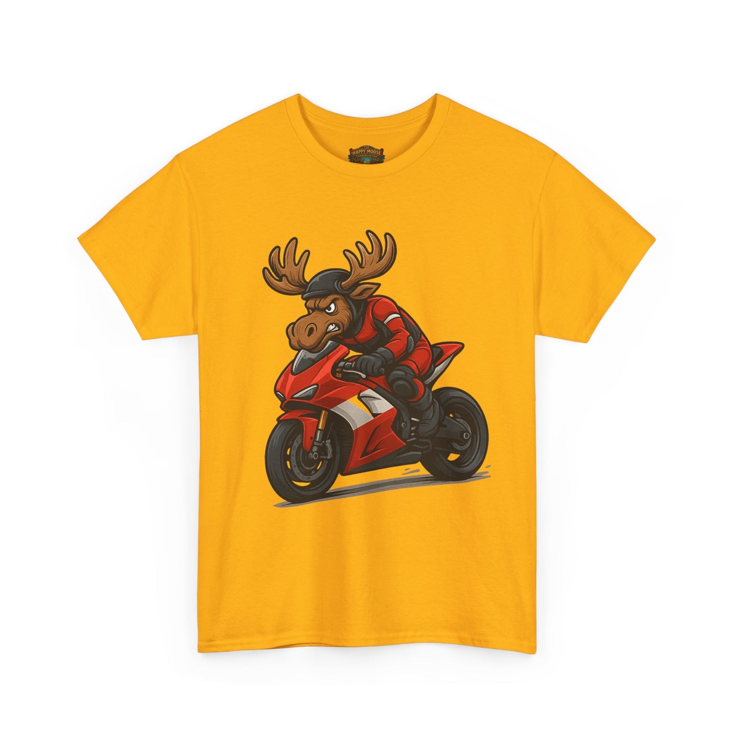 Motorcycle Moose T-Shirt — Funny Biker Graphic Tee