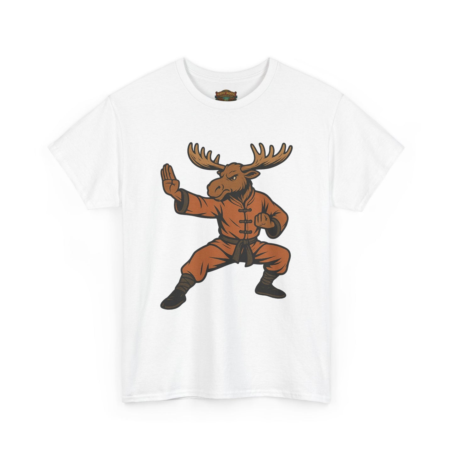 Moose Lee Kung Fu T-Shirt — Martial Arts Moose Graphic Tee