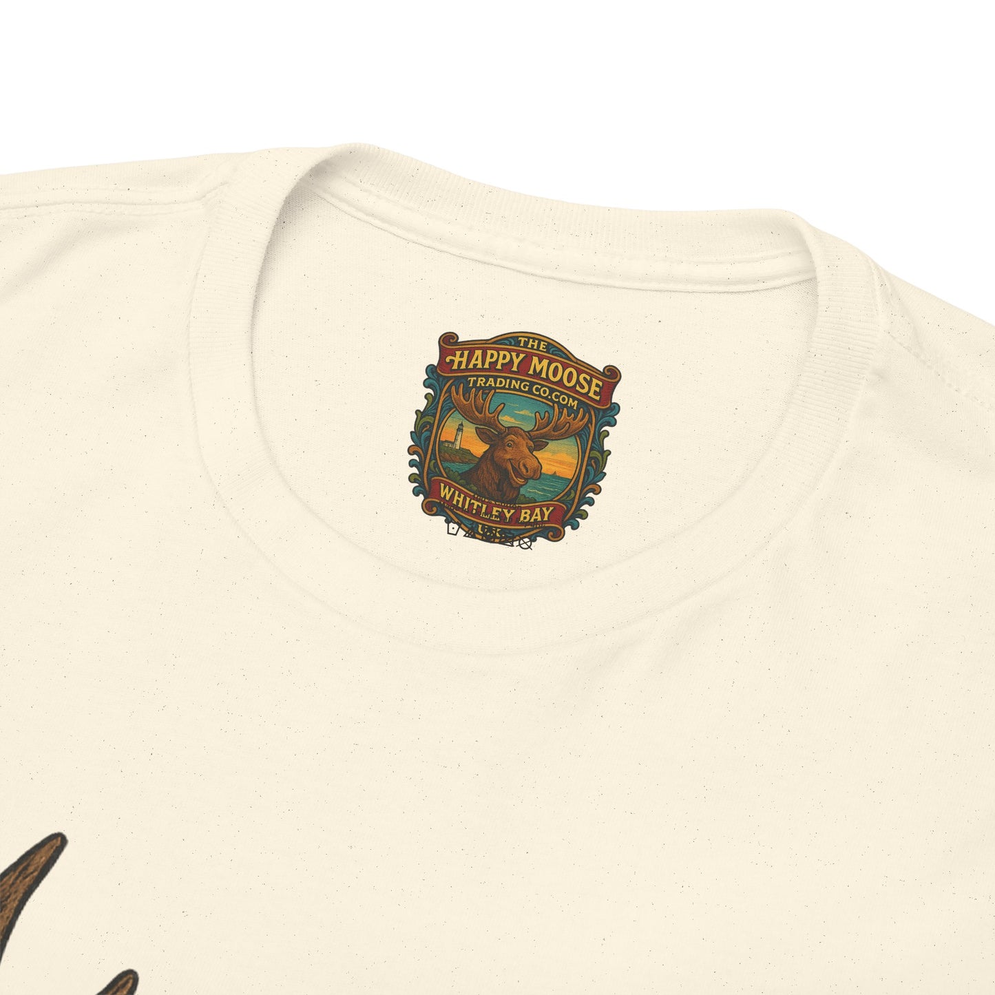 Horror Moose Skull Tee — Creepy Dripping Monster Head Graphic T-Shirt