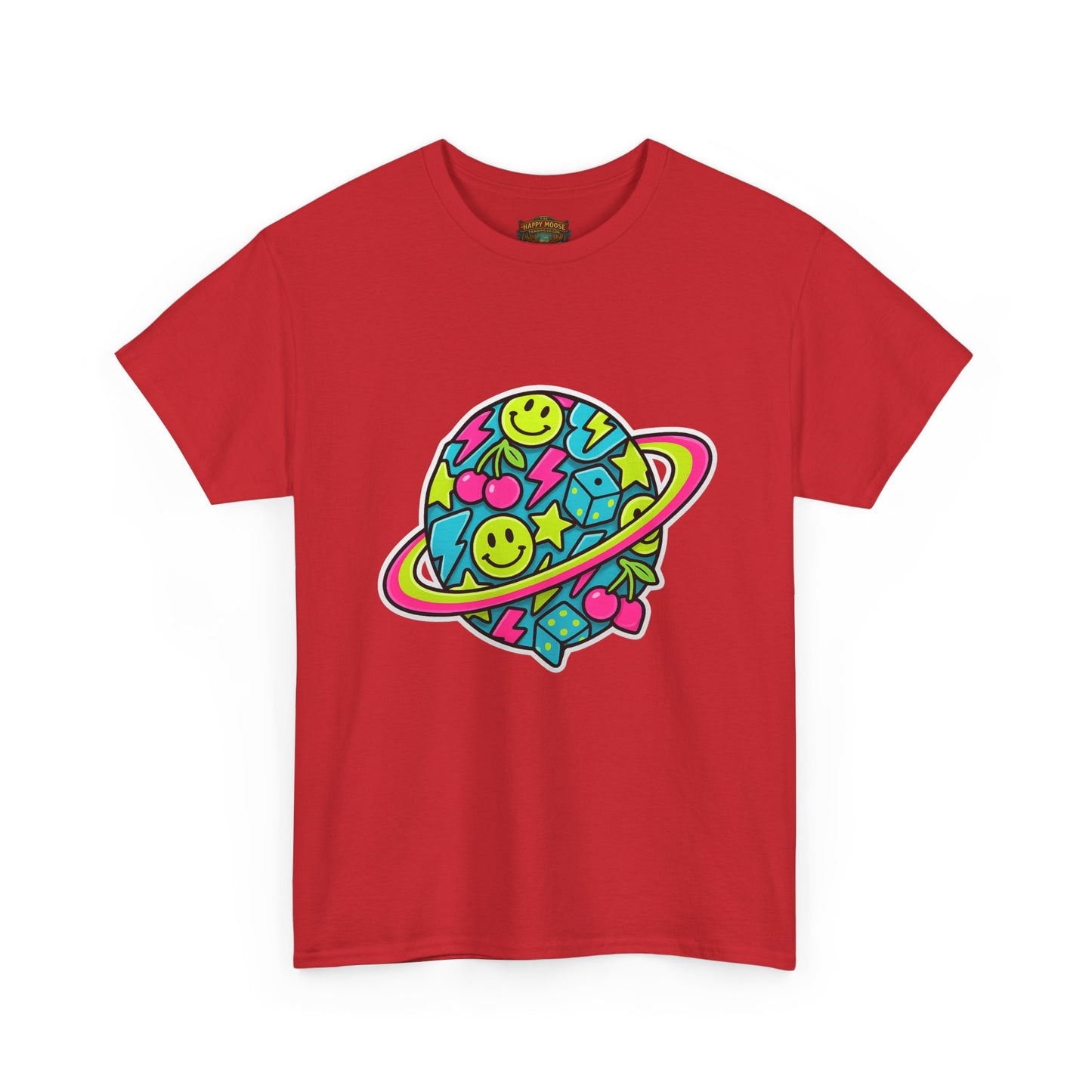 Smiley Planet T-Shirt | Space Cute Graphic Tee