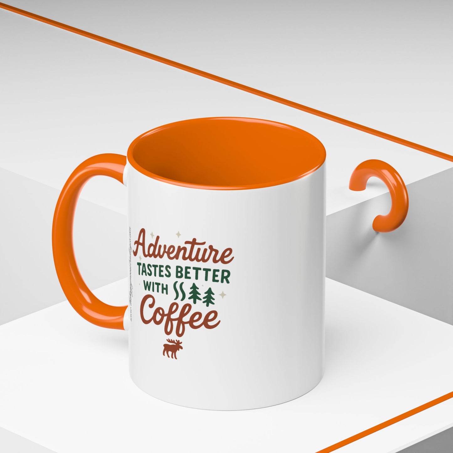 Adventure Tastes Better With Coffee Mug — "Adventure Tastes Better with Coffee" Rustic Outdoor Camper Gift (11/15oz)