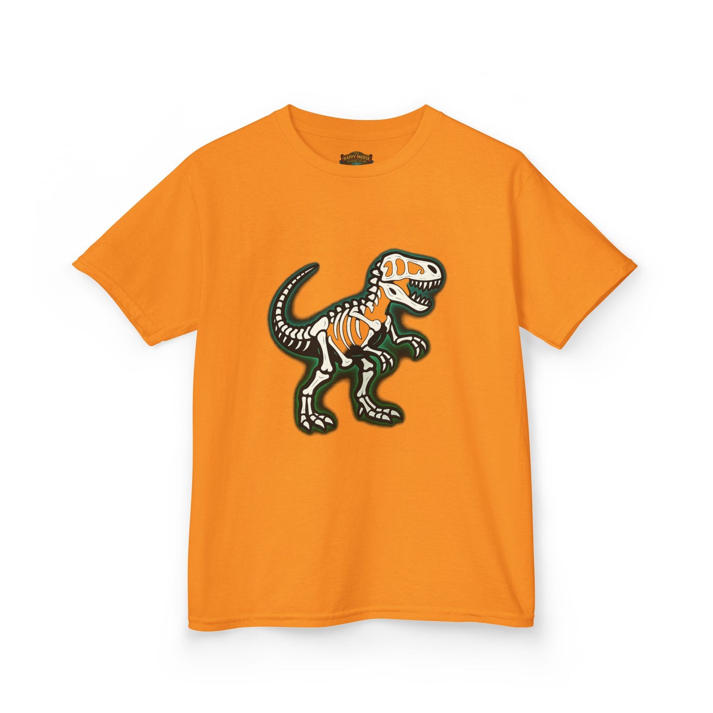 Kids T-Shirt — Dino Skeleton Graphic Tee for Boys & Girls