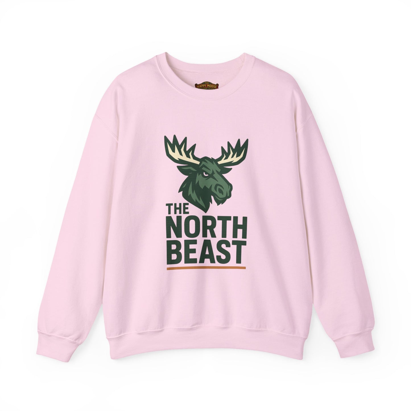 Crewneck Sweatshirt — "The North Beast" Moose Logo Pullover