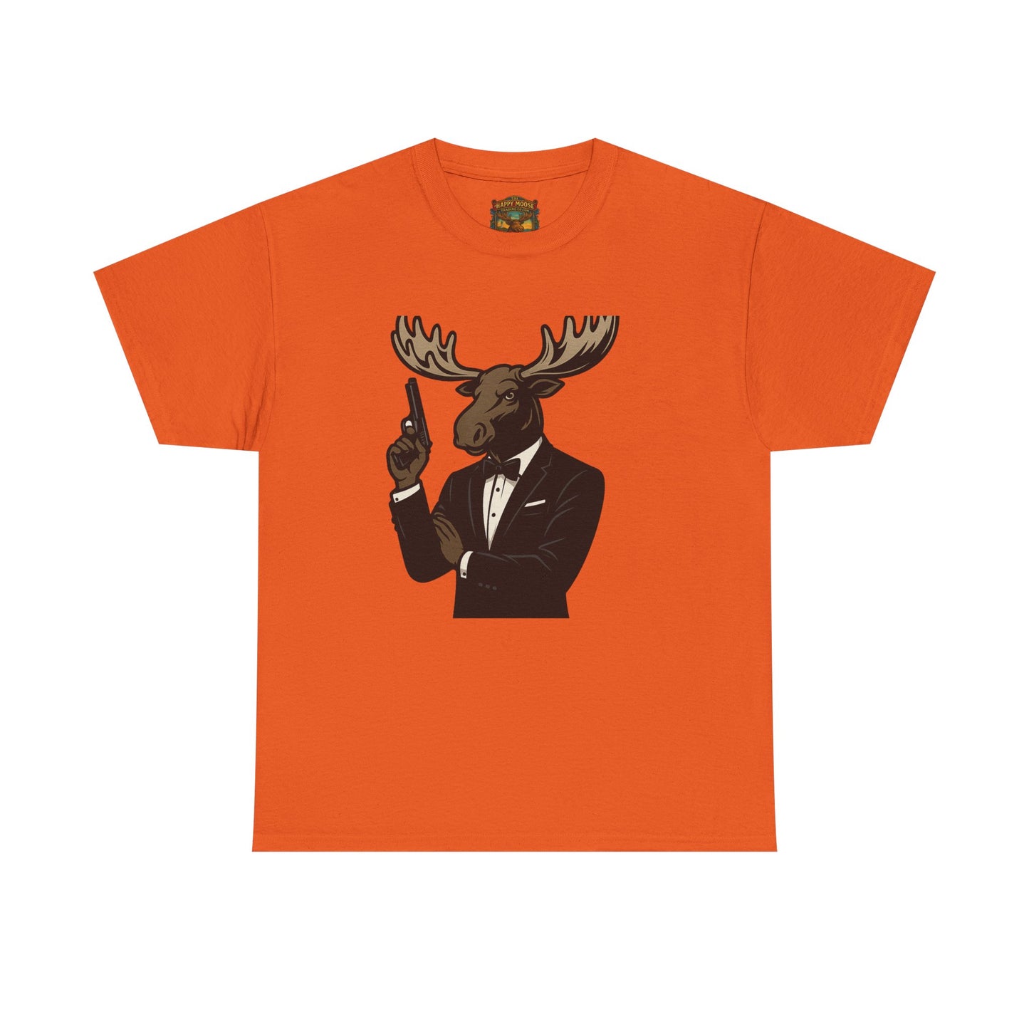 Moose in Tuxedo Graphic Tee — Gentlemen Moose Novelty T‑Shirt