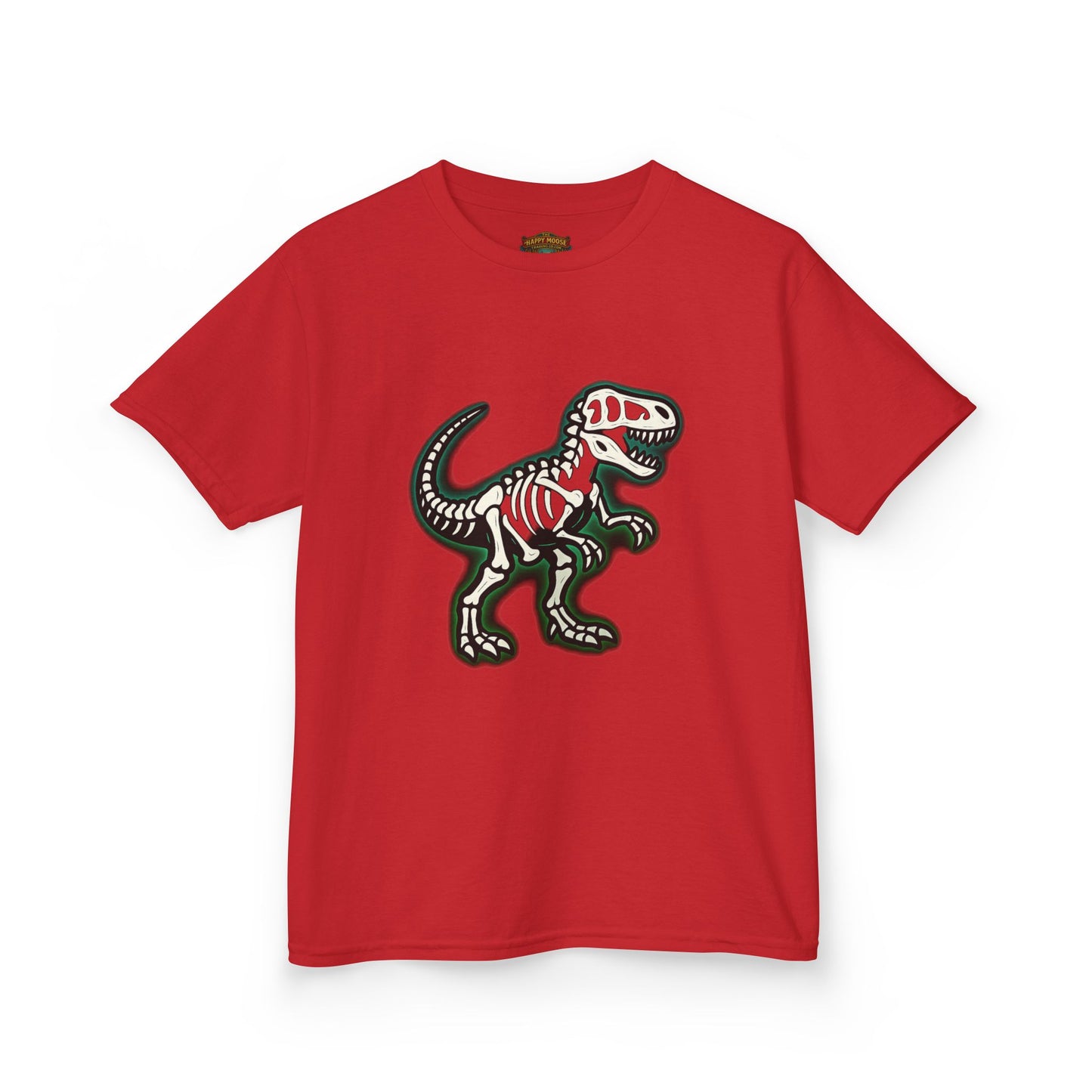 Kids T-Shirt — Dino Skeleton Graphic Tee for Boys & Girls