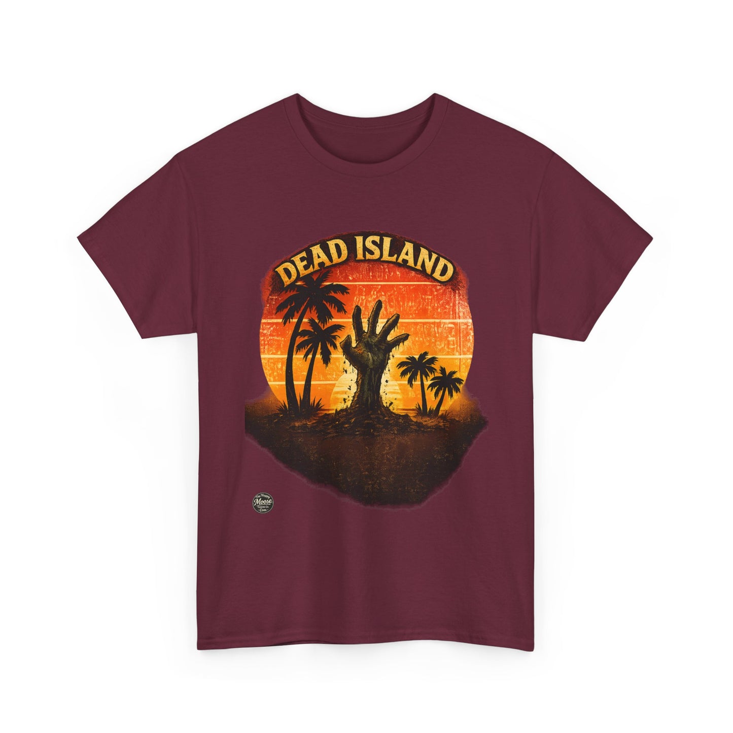 Dead Island Sunset Tee — Zombie Palm Tree Graphic T-Shirt