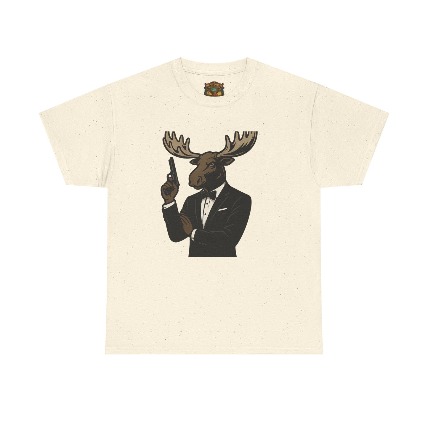 Moose in Tuxedo Graphic Tee — Gentlemen Moose Novelty T‑Shirt