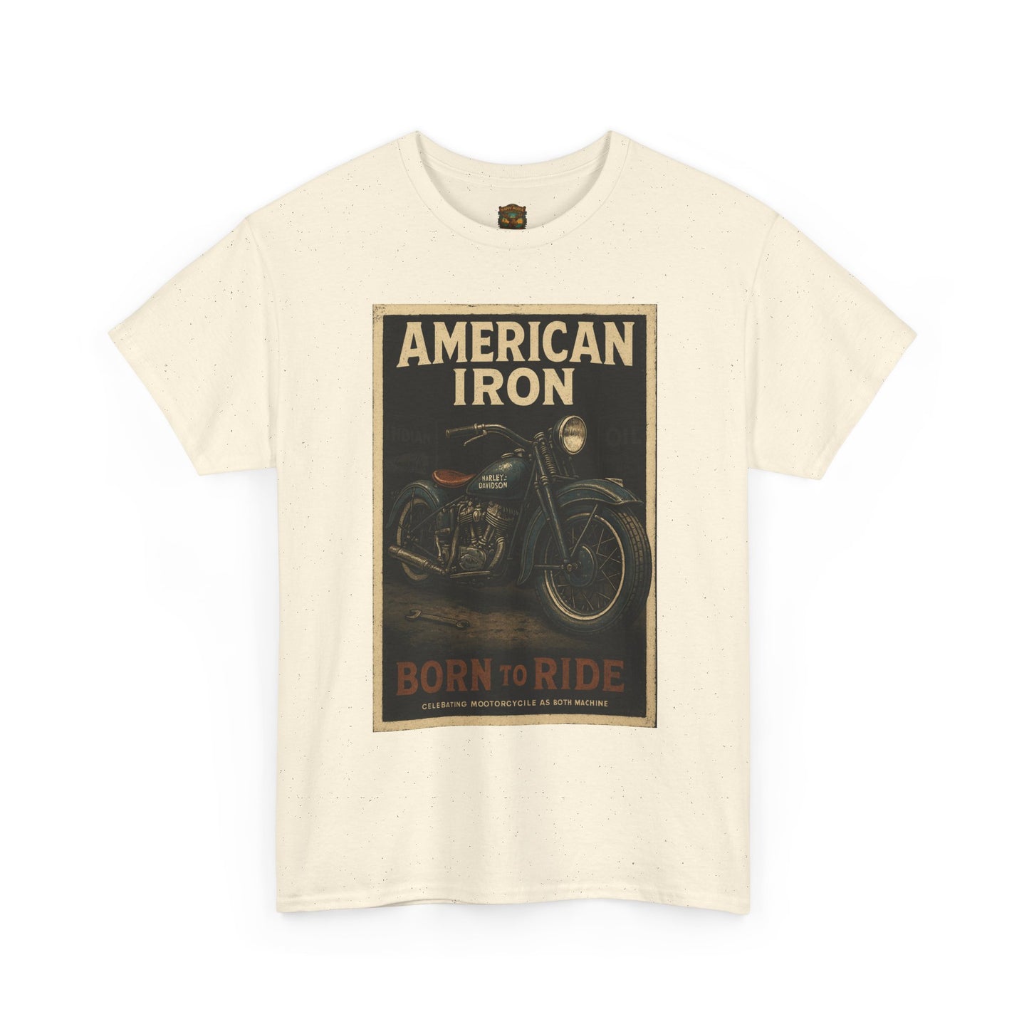 American Iron Motorcycle Poster Tee | Born to Ride
