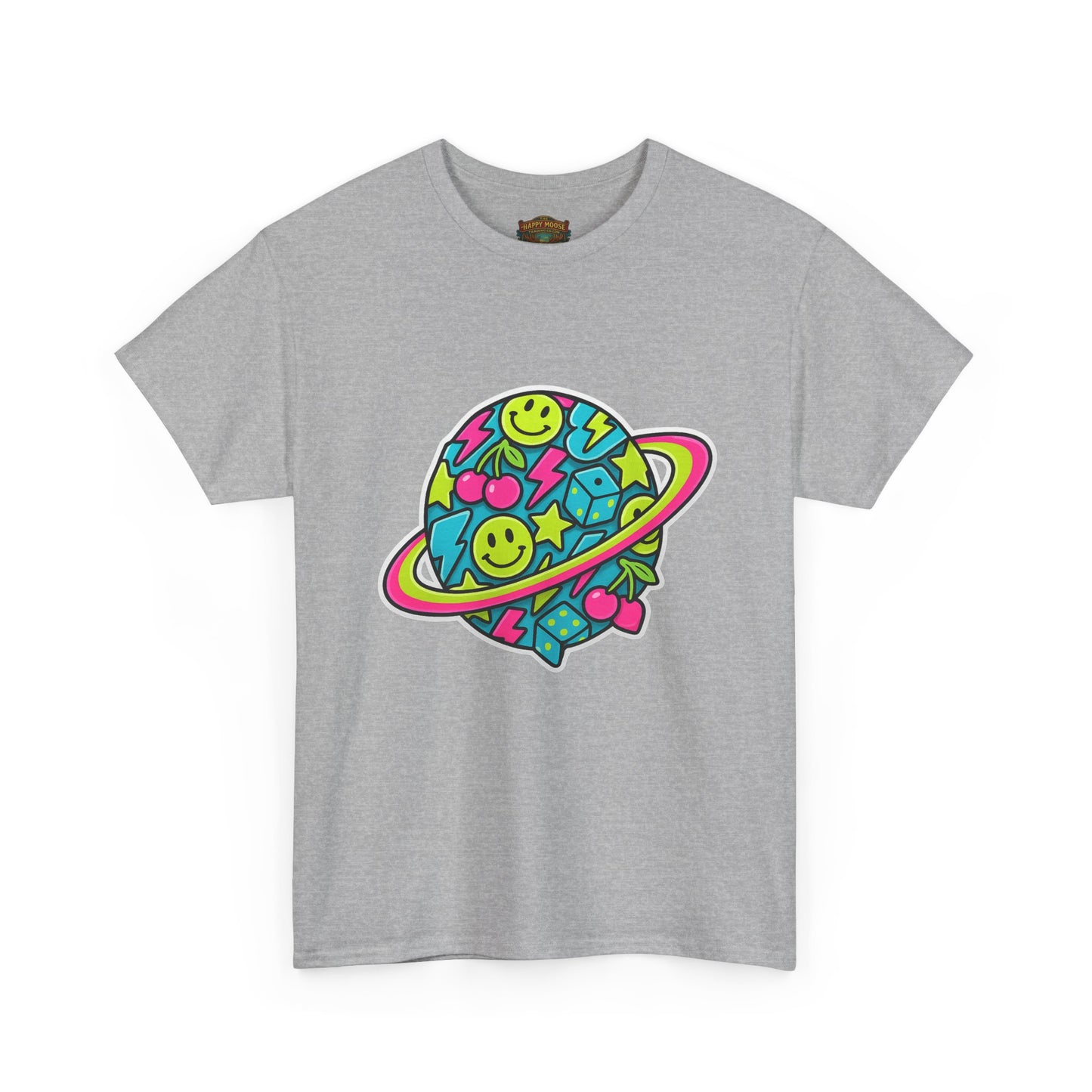 Smiley Planet T-Shirt | Space Cute Graphic Tee