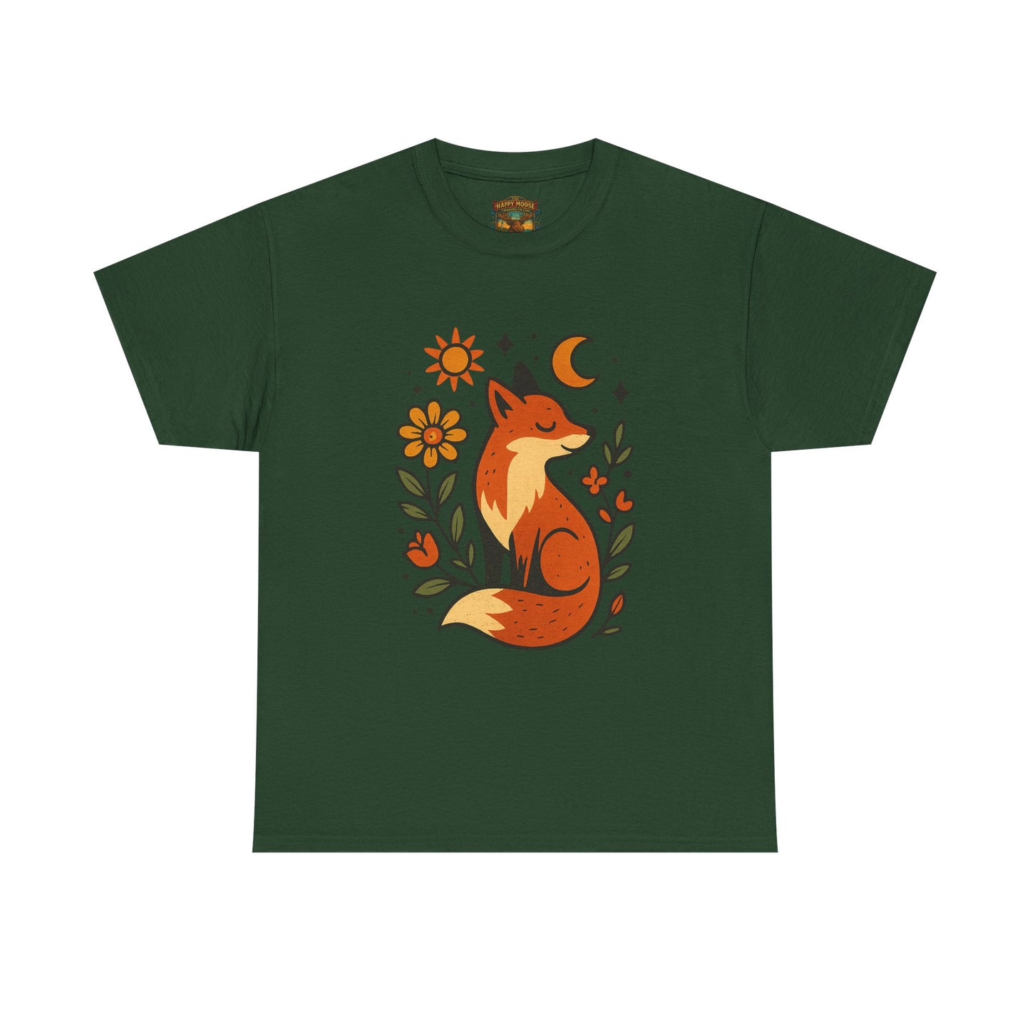 Fox Illustration T-Shirt | Cute Woodland Animal Tee