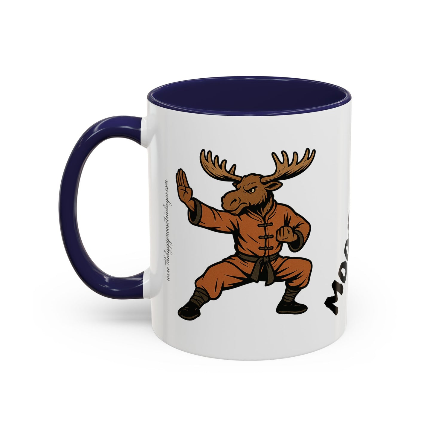 Moose Lee Martial Arts Accent Coffee Mug — Funny Moose Kung Fu 11/15oz