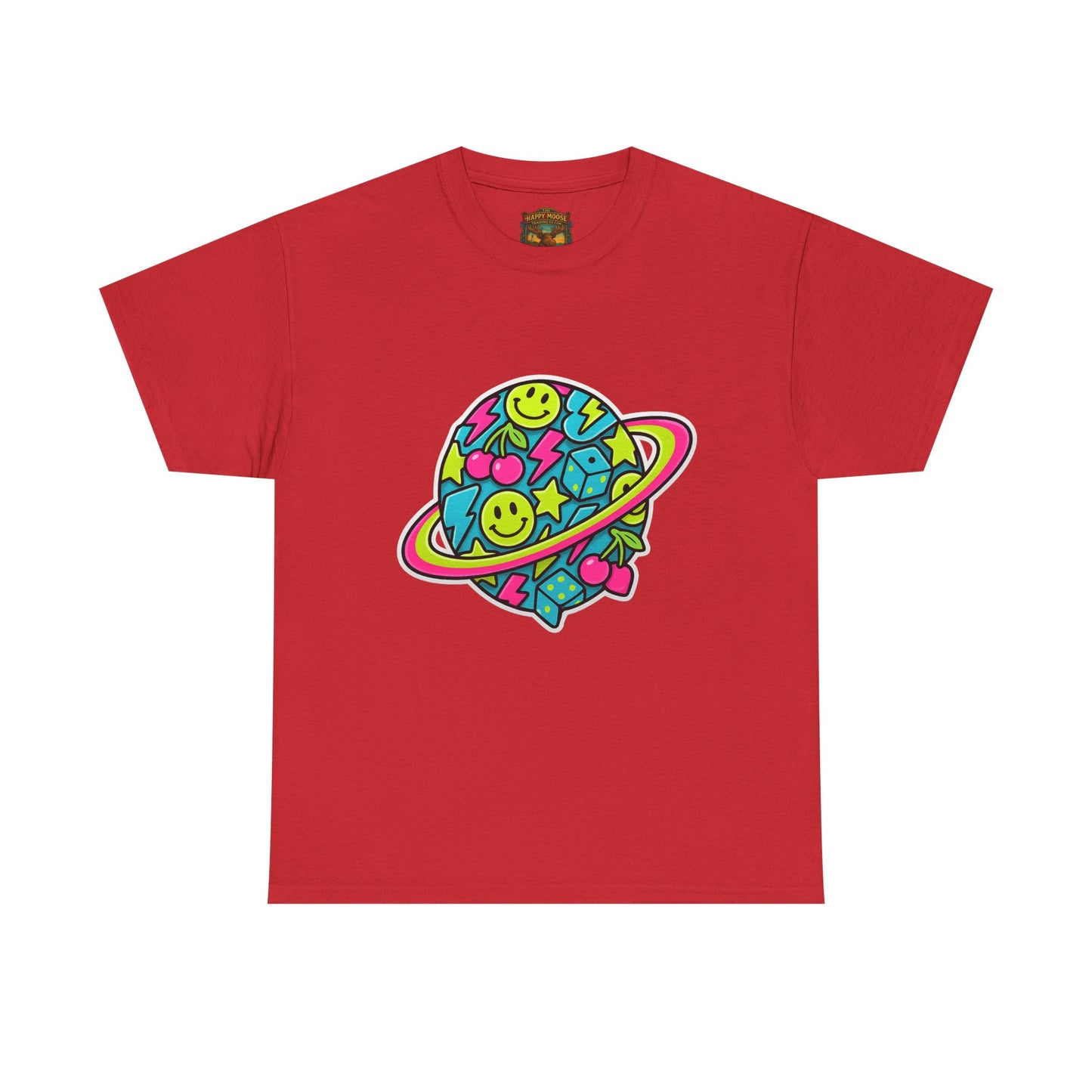 Smiley Planet T-Shirt | Space Cute Graphic Tee
