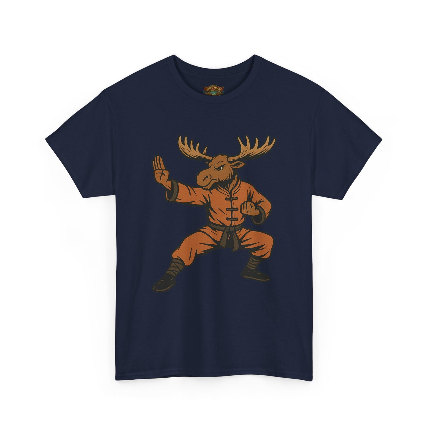Moose Lee Kung Fu T-Shirt — Martial Arts Moose Graphic Tee