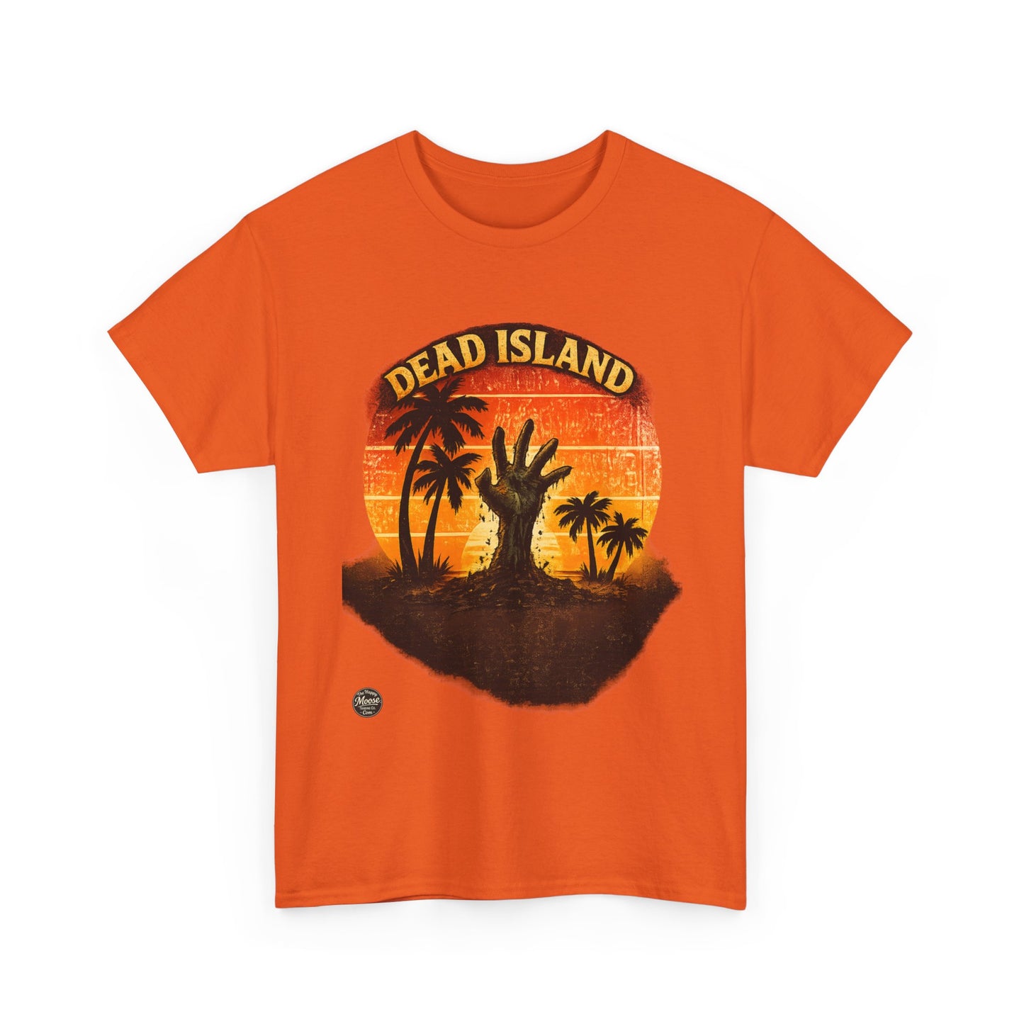 Dead Island Sunset Tee — Zombie Palm Tree Graphic T-Shirt