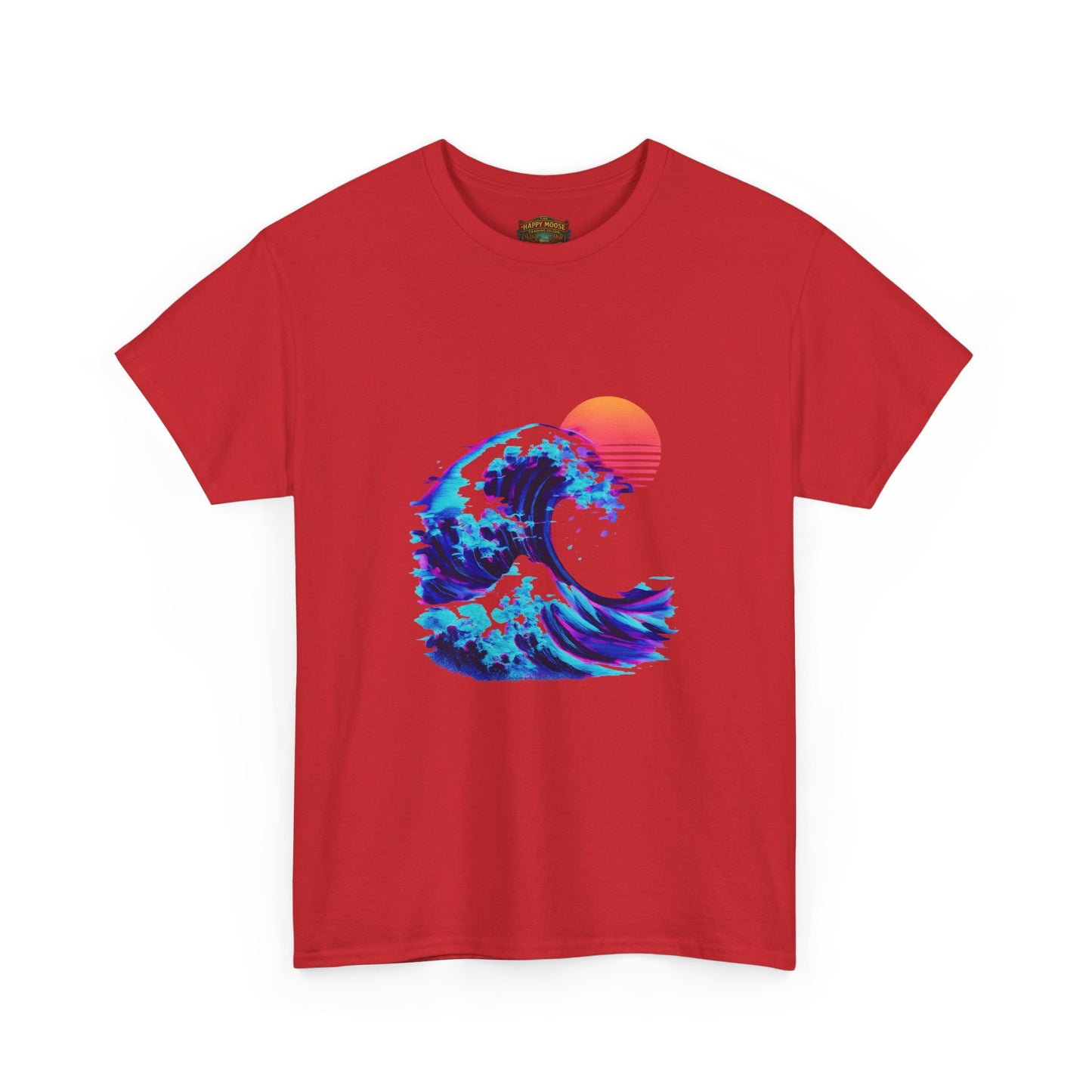 Wave Sunset T-Shirt — Retro Ocean Wave Graphic Tee