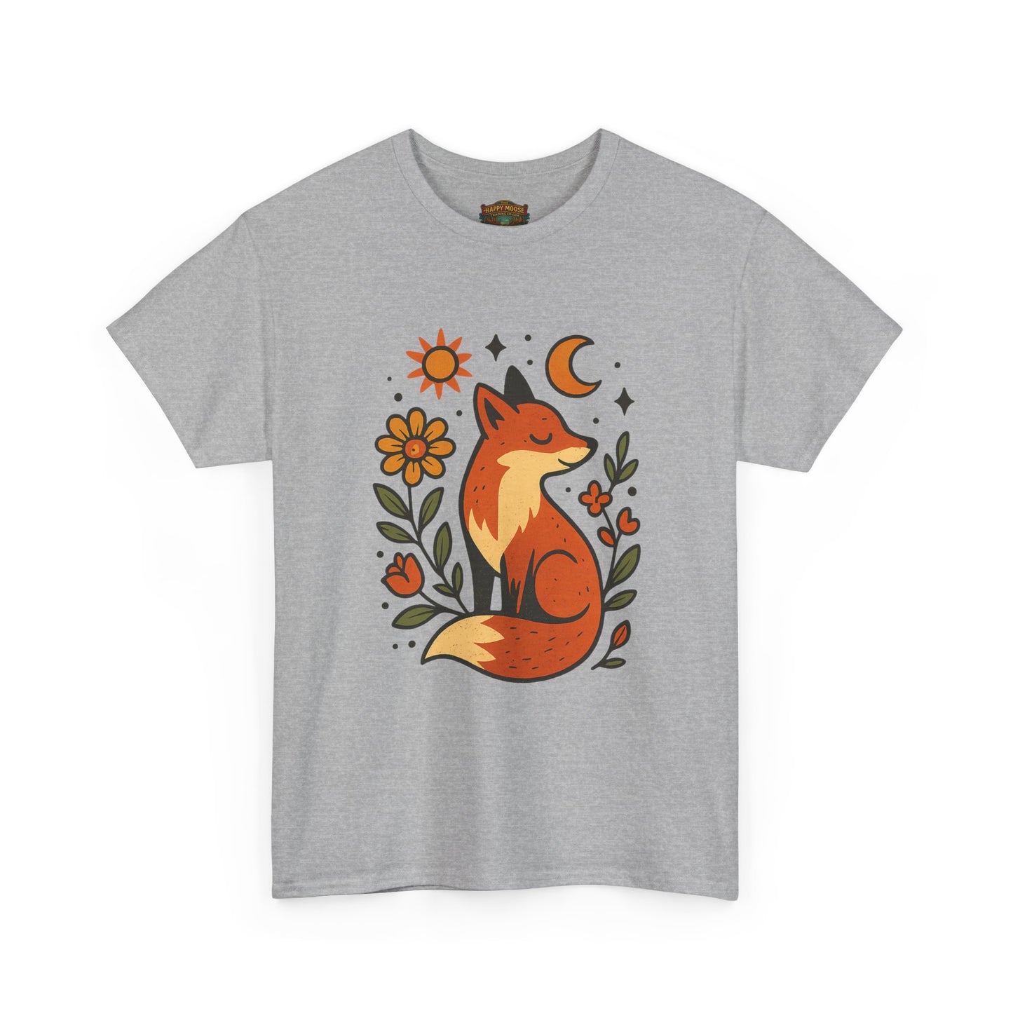 Fox Illustration T-Shirt | Cute Woodland Animal Tee