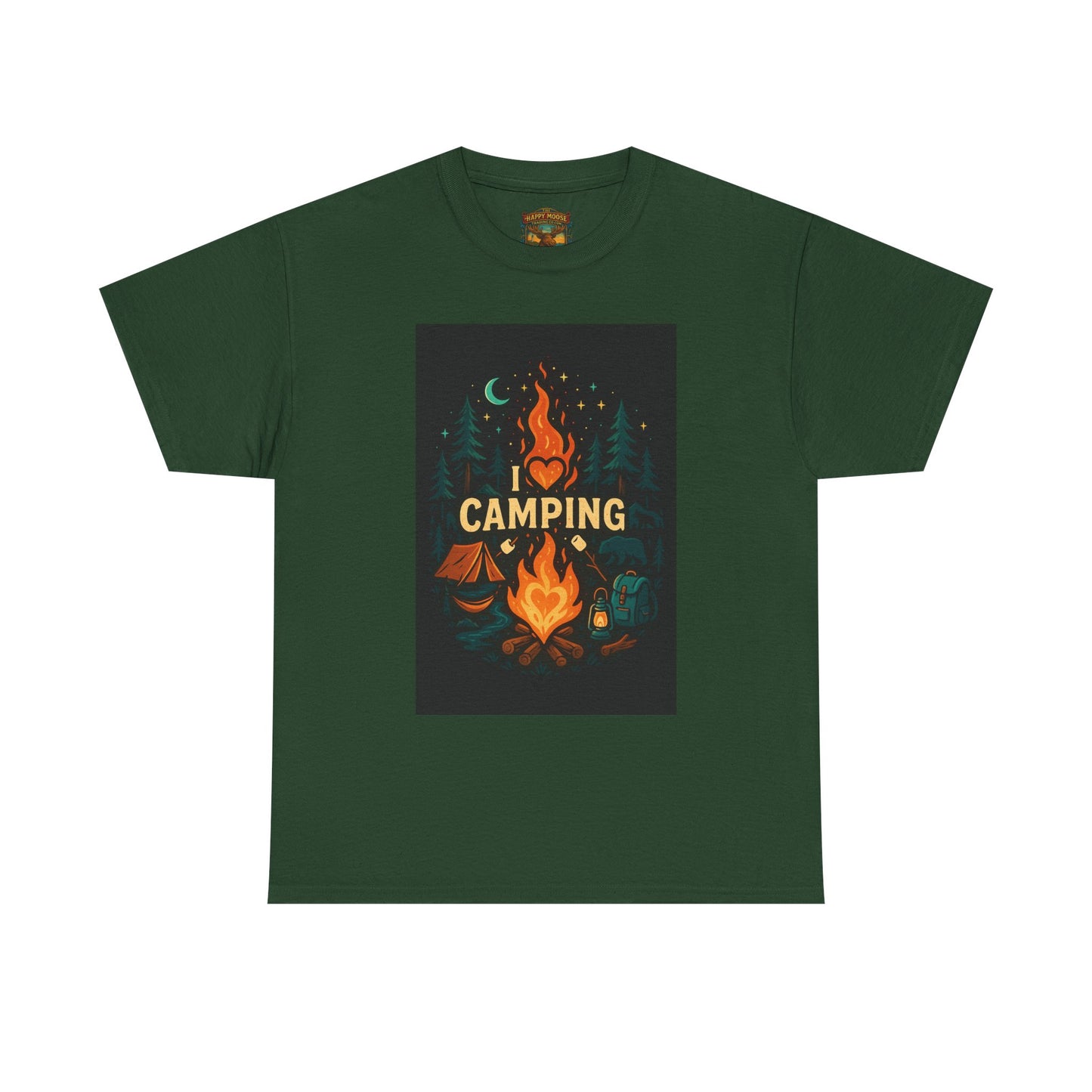 Camping Campfire Graphic Tee | Outdoor Adventure Shirt