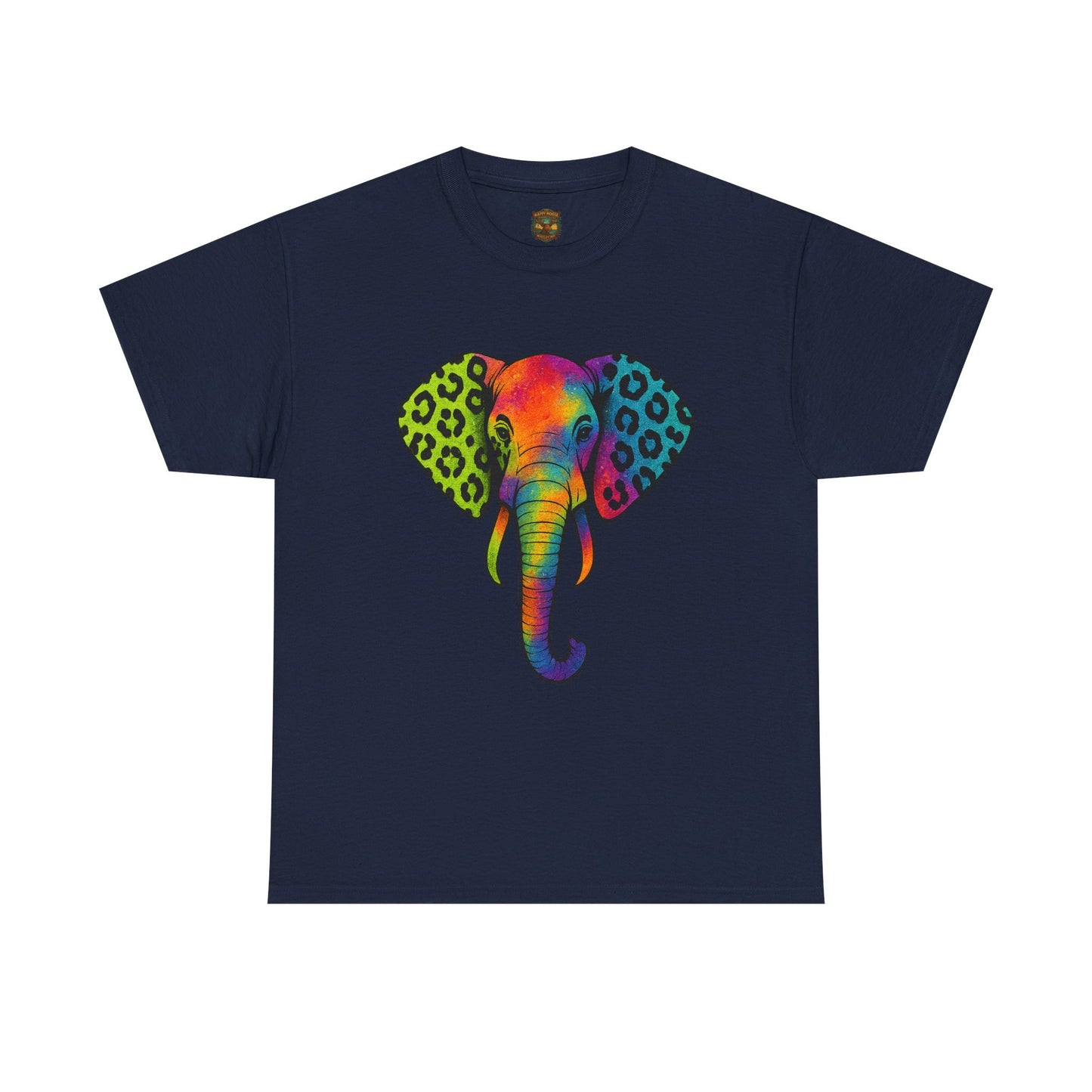 Colorful Leopard Print Elephant T-Shirt
