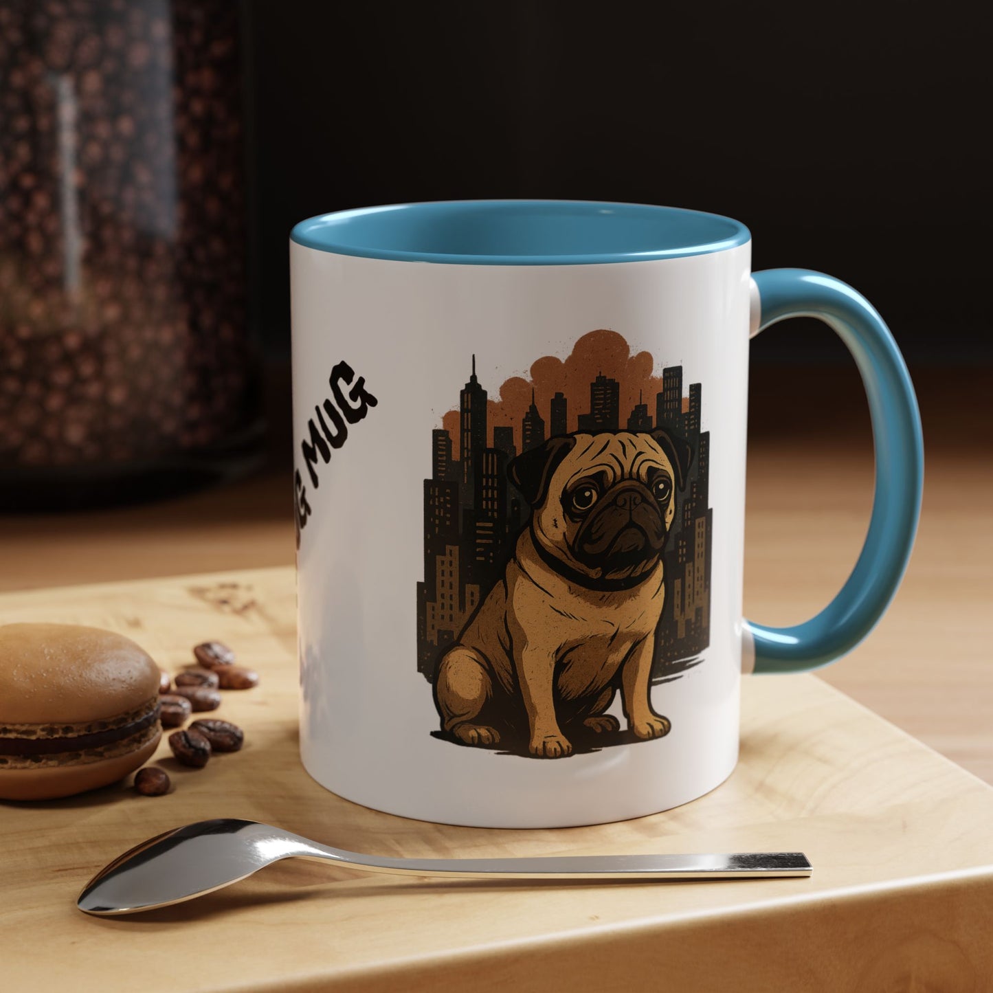 My Pug Mug Coffee Mug — Rustic Mountain Sunset Design