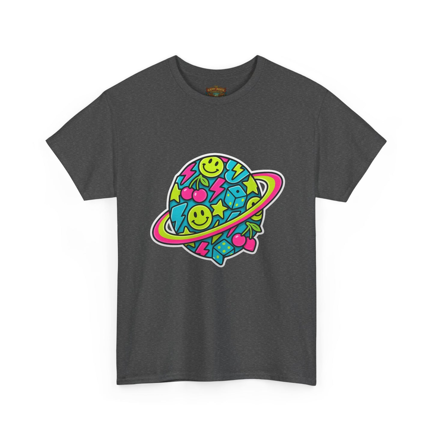 Smiley Planet T-Shirt | Space Cute Graphic Tee