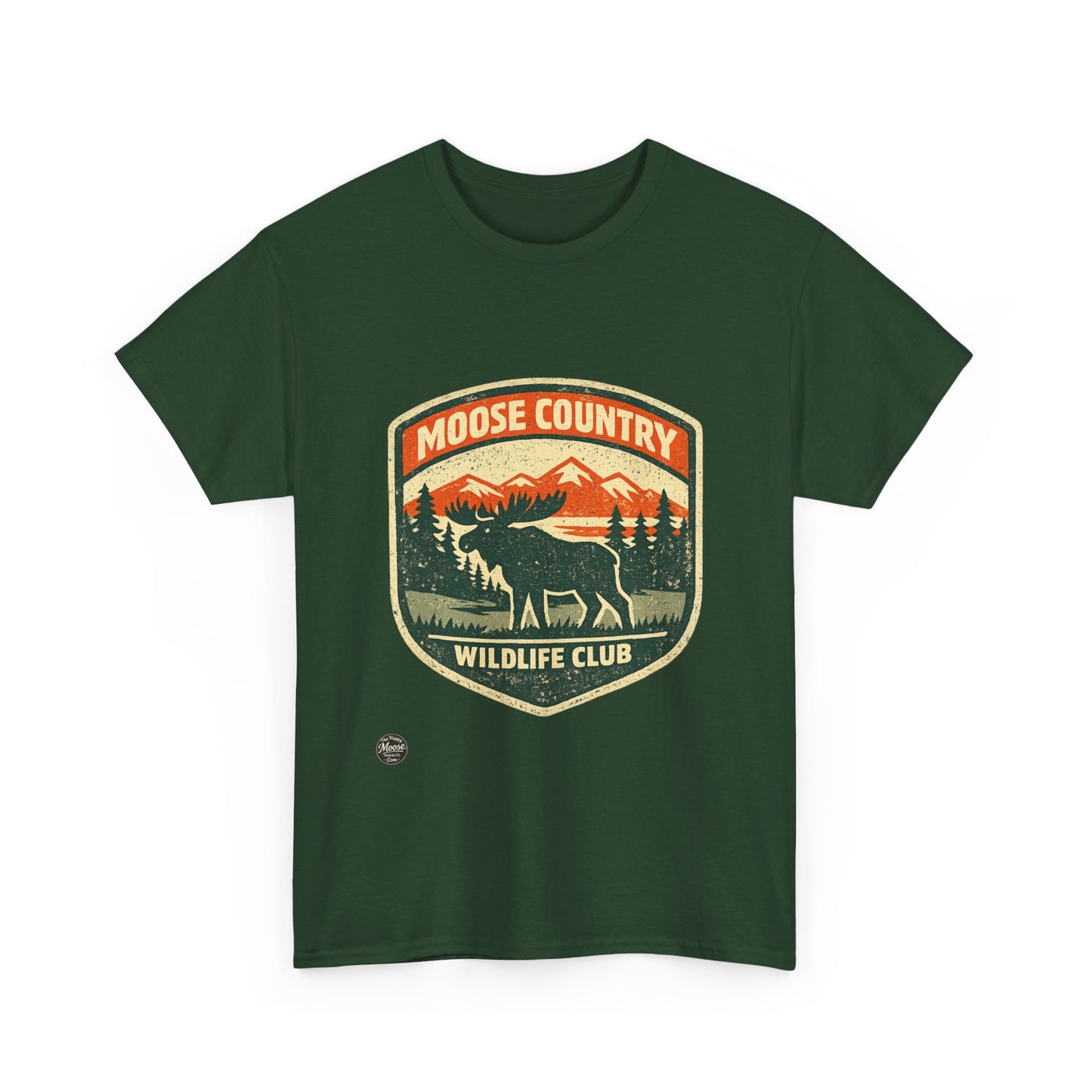 Moose Country Wildlife Club T-Shirt — Outdoor Hunting & Nature Tee