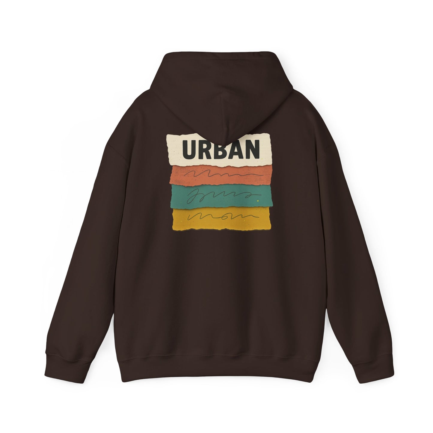 Urban Stripes Hoodie — Retro Color Block Graphic Pullover