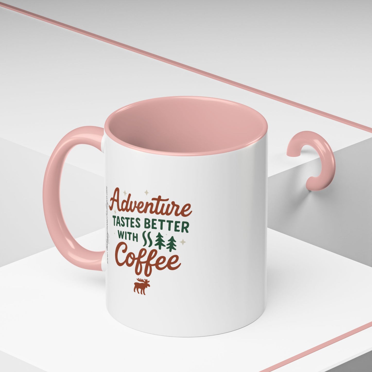 Adventure Tastes Better With Coffee Mug — "Adventure Tastes Better with Coffee" Rustic Outdoor Camper Gift (11/15oz)