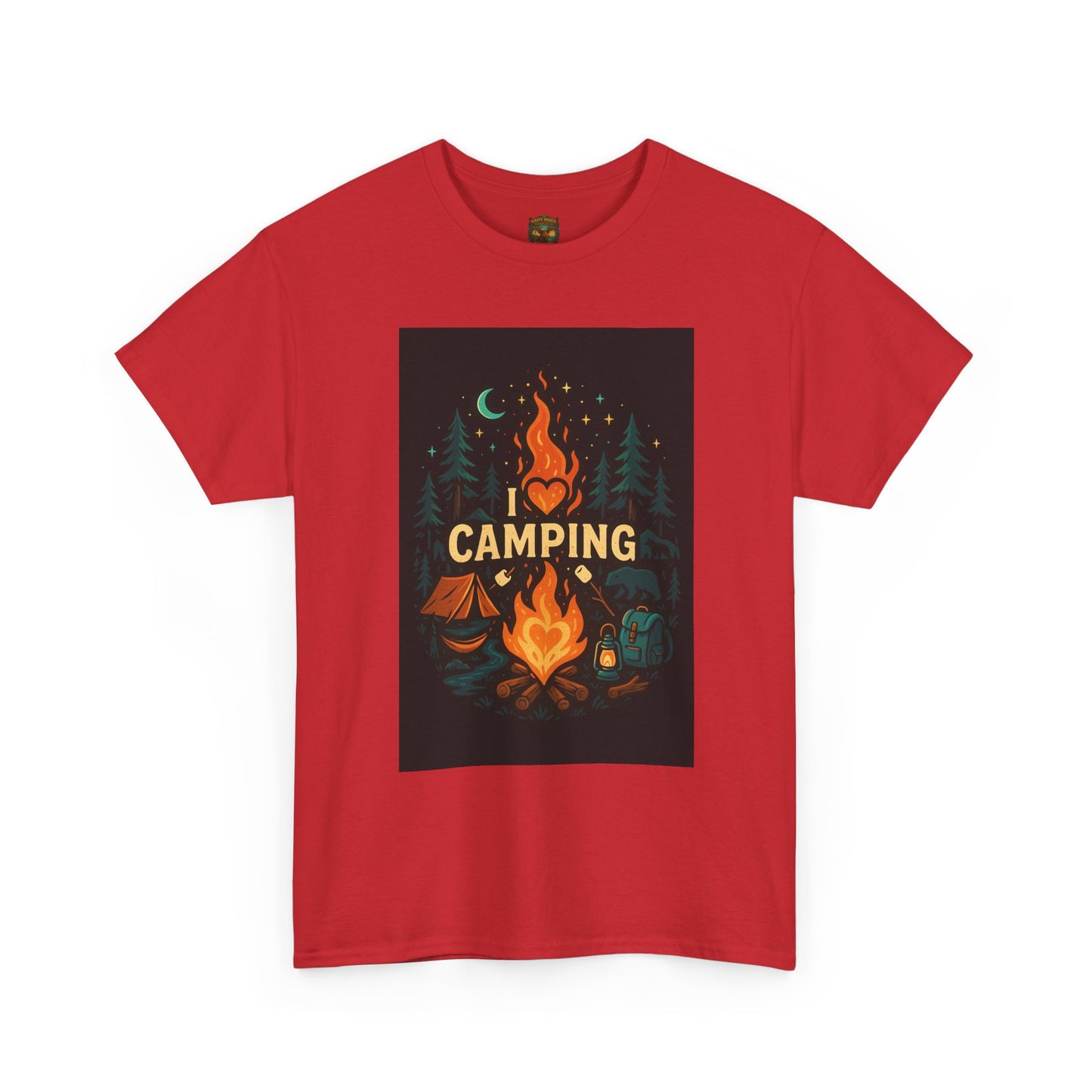 Camping Campfire Graphic Tee | Outdoor Adventure Shirt