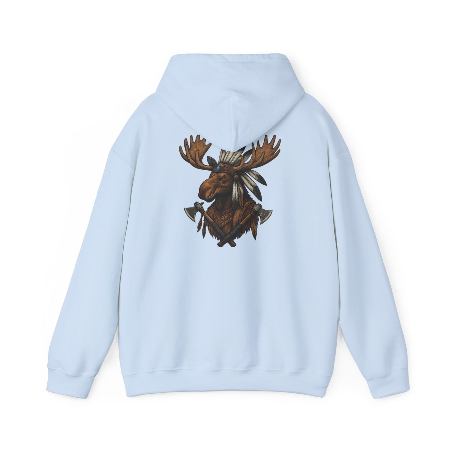 Indian Warrior Moose Hoodie