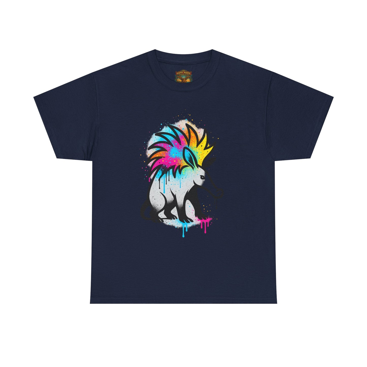 Porcupine Graffiti T-Shirt — Colorful Street Art Animal Tee