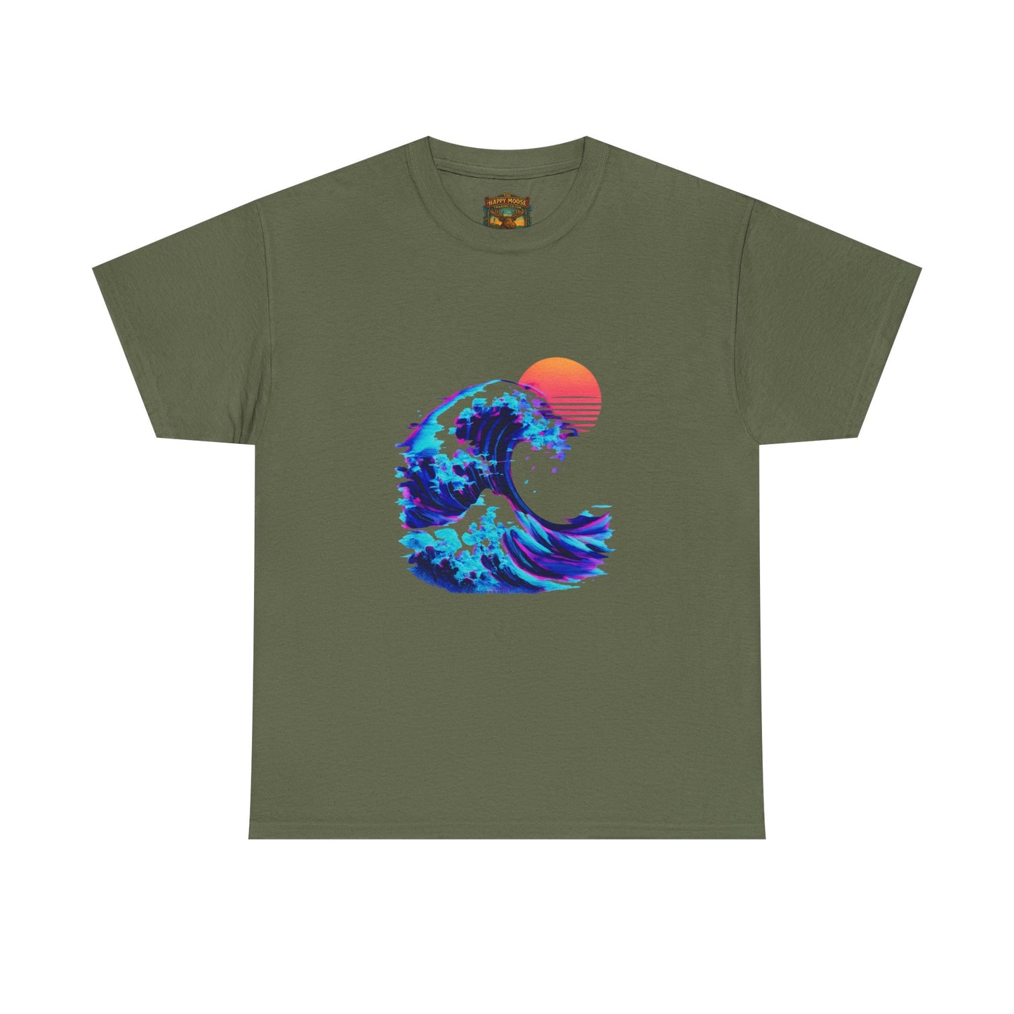 Wave Sunset T-Shirt — Retro Ocean Wave Graphic Tee