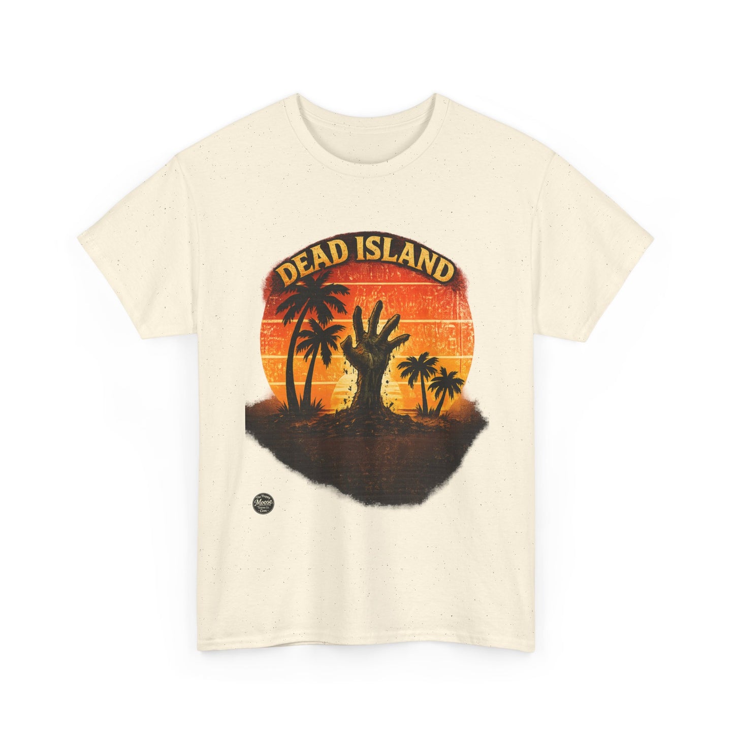 Dead Island Sunset Tee — Zombie Palm Tree Graphic T-Shirt