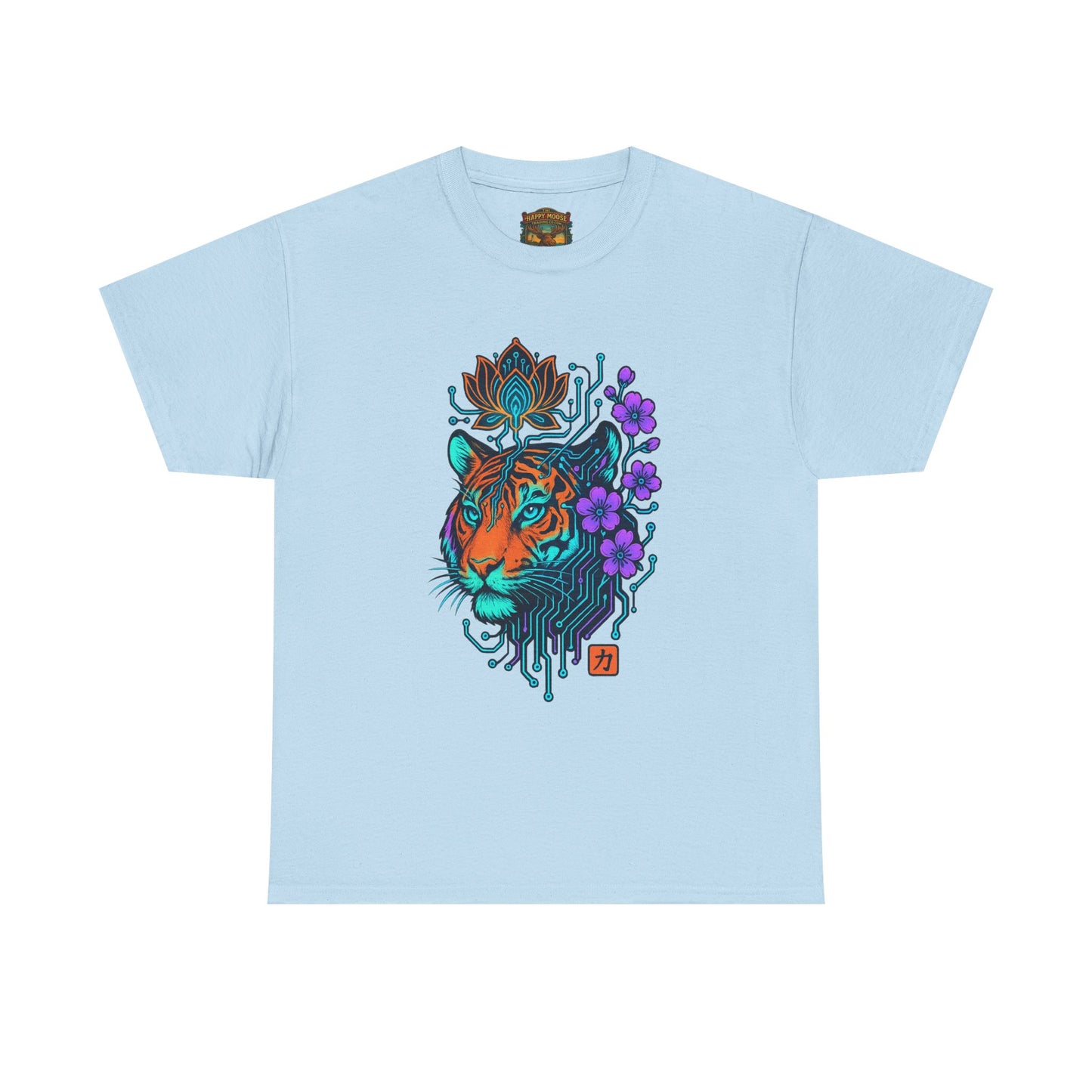 Tiger Graphic T-Shirt — Majestic Striped Cat Design