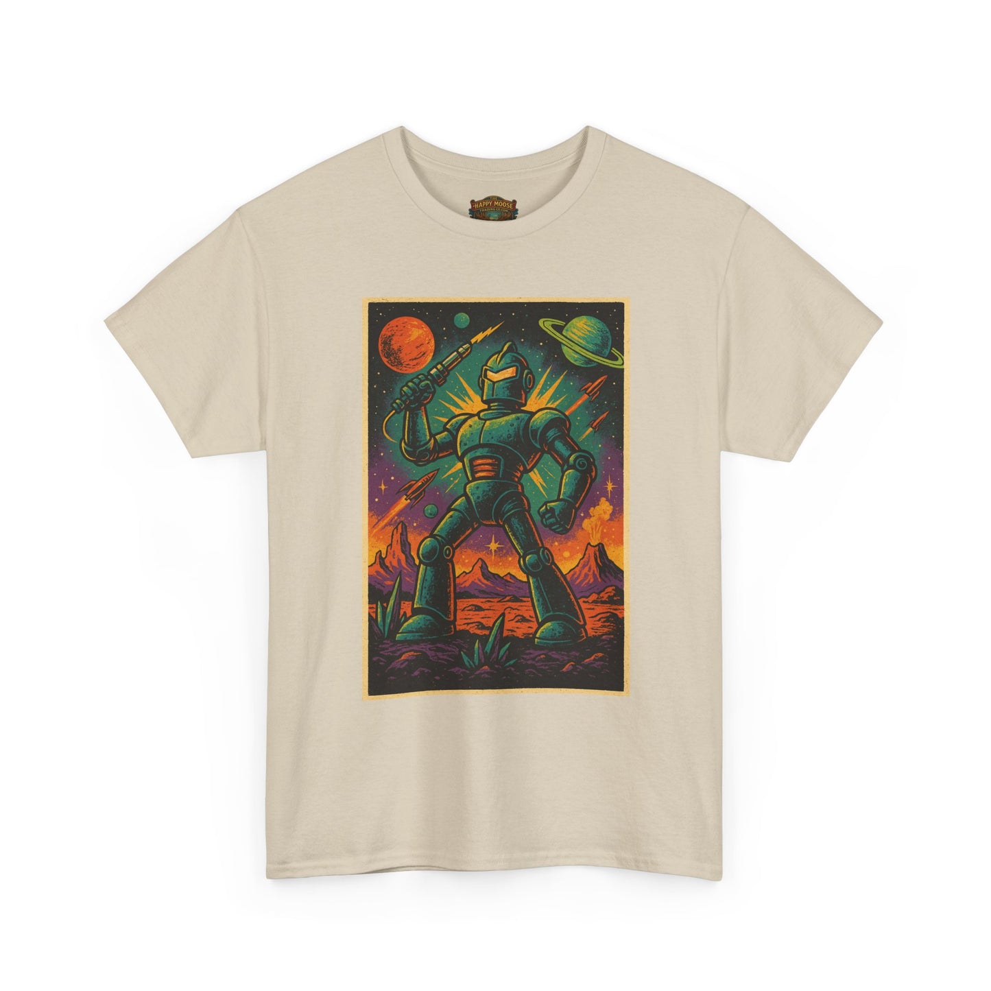 Space Robot T-Shirt | Retro Astronaut Droid Graphic Tee