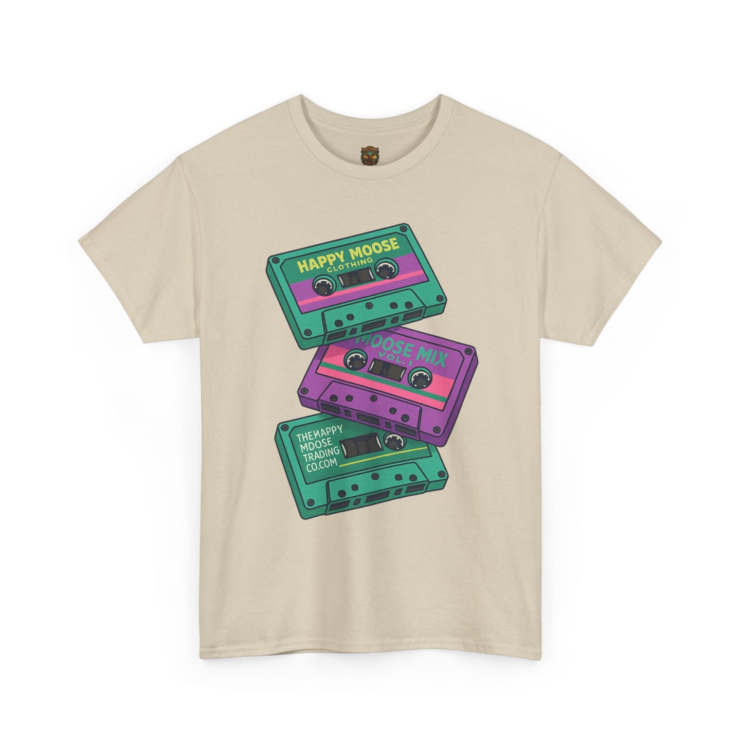 Cassette Stack Tee — Retro 80s Mixtape Graphic T-Shirt