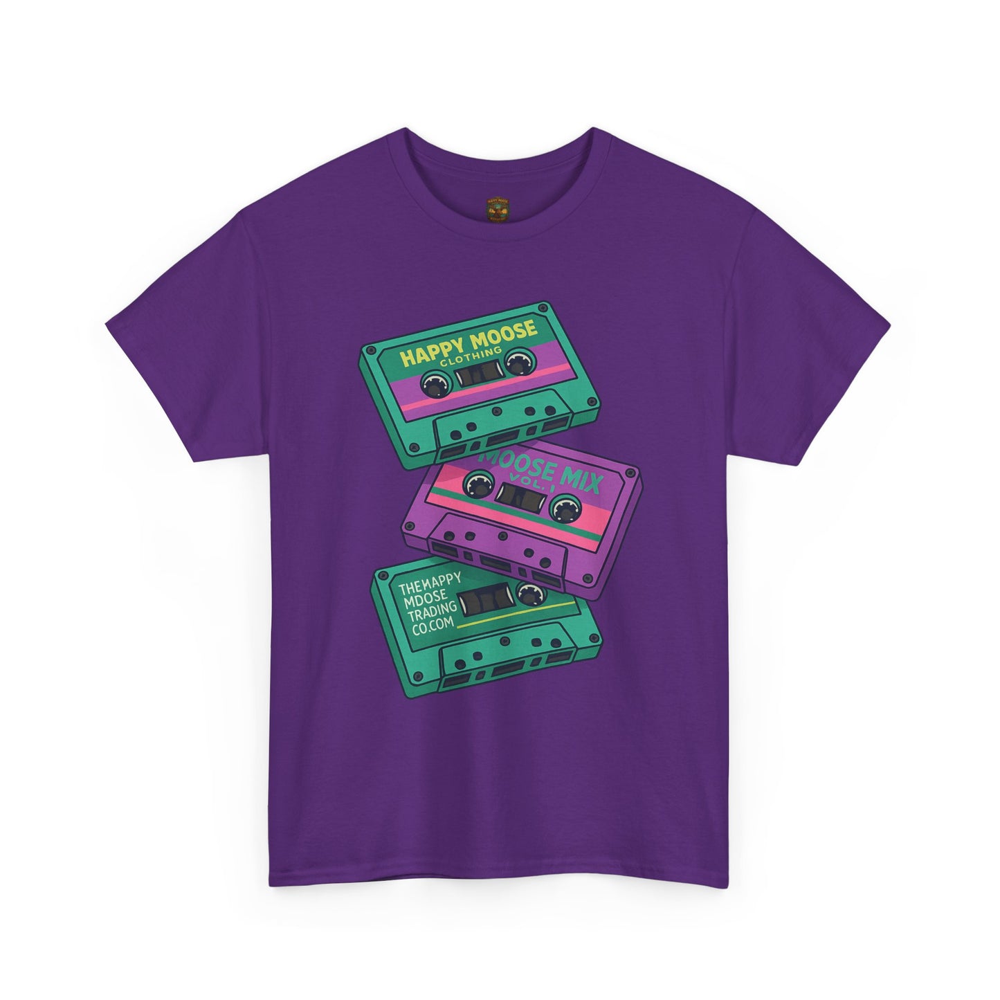Cassette Stack Tee — Retro 80s Mixtape Graphic T-Shirt