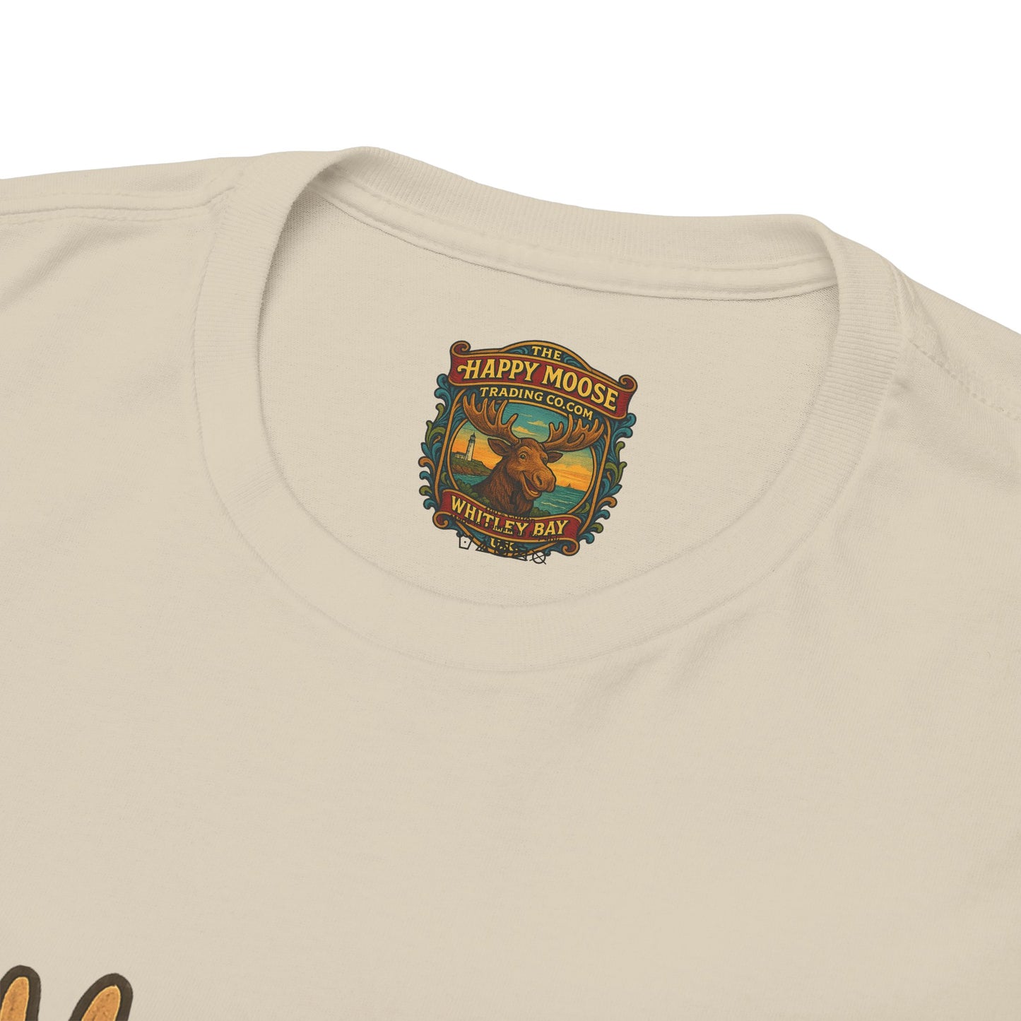 Moose on Vacation T-Shirt — Tropical Retro Moose with Sunglasses & Drink