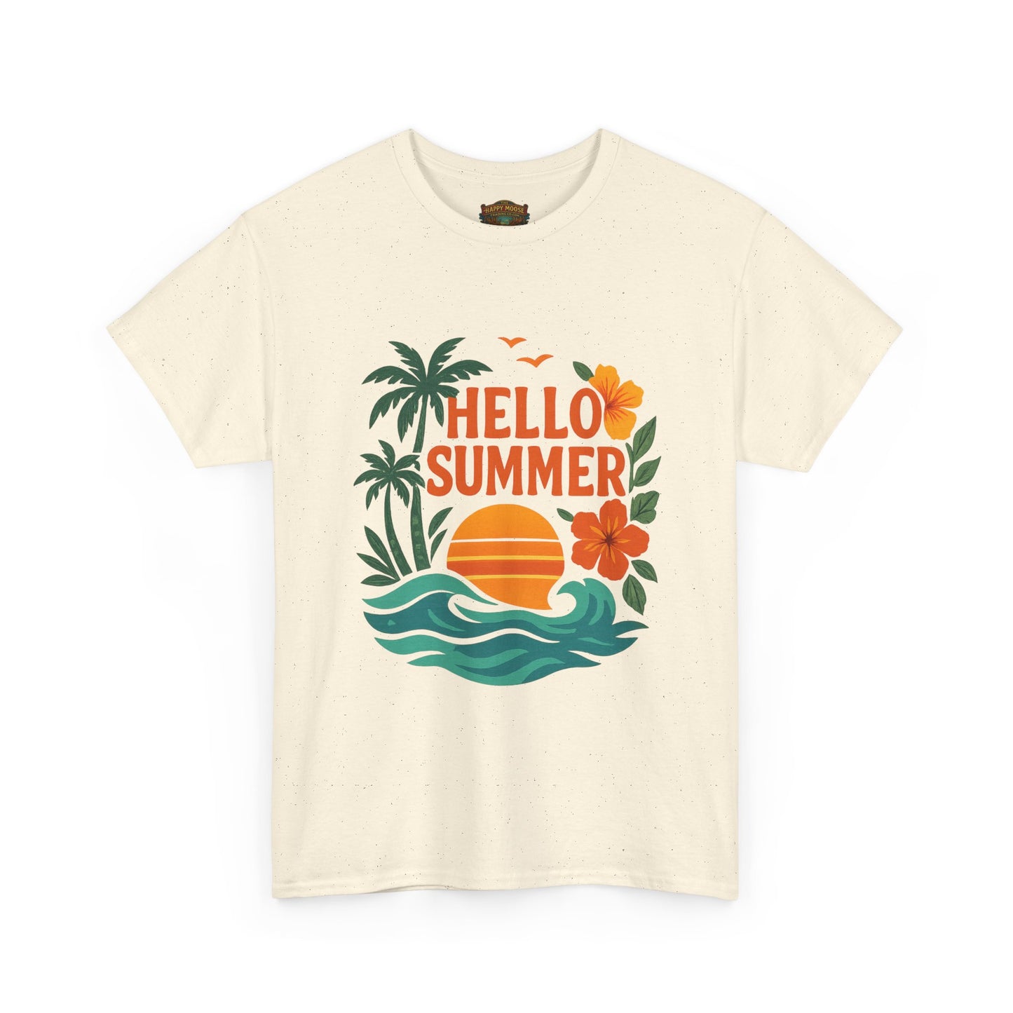 Hello Summer T-Shirt | Sunshine Text Graphic, Summer Vibes Tee