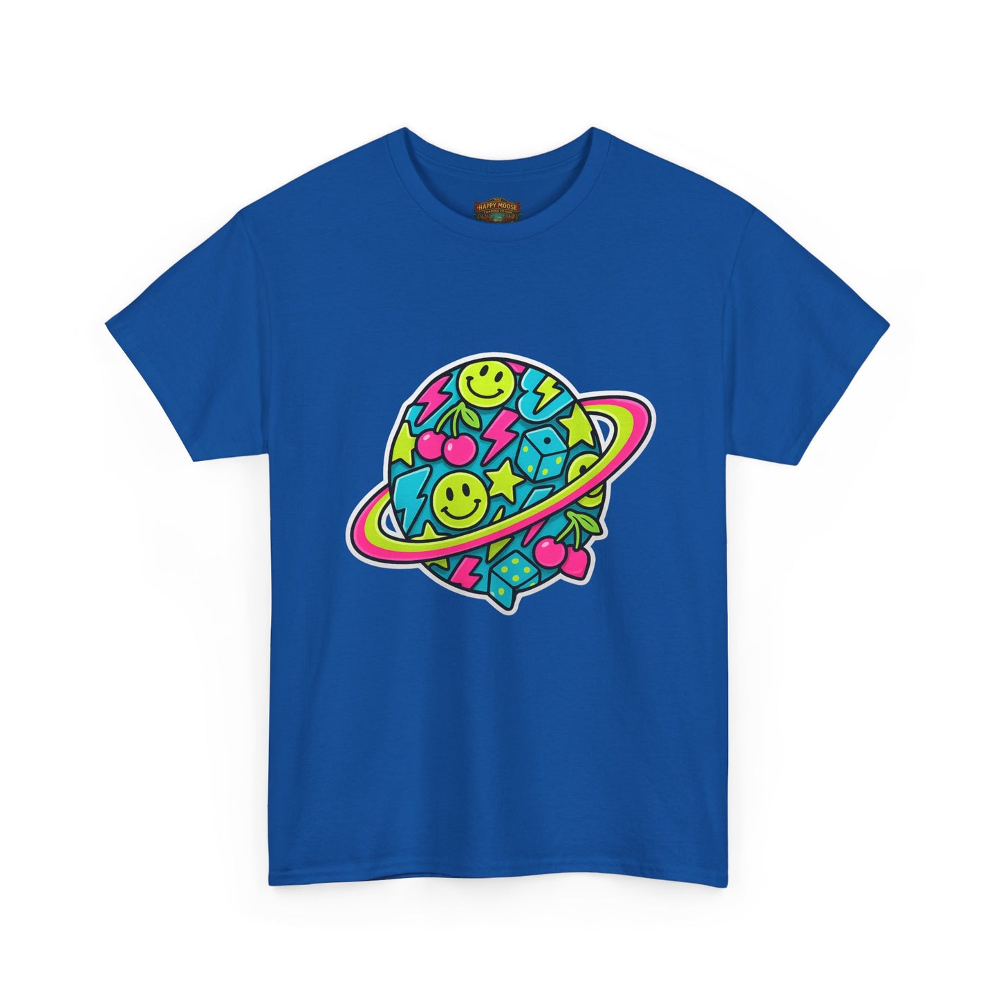 Smiley Planet T-Shirt | Space Cute Graphic Tee