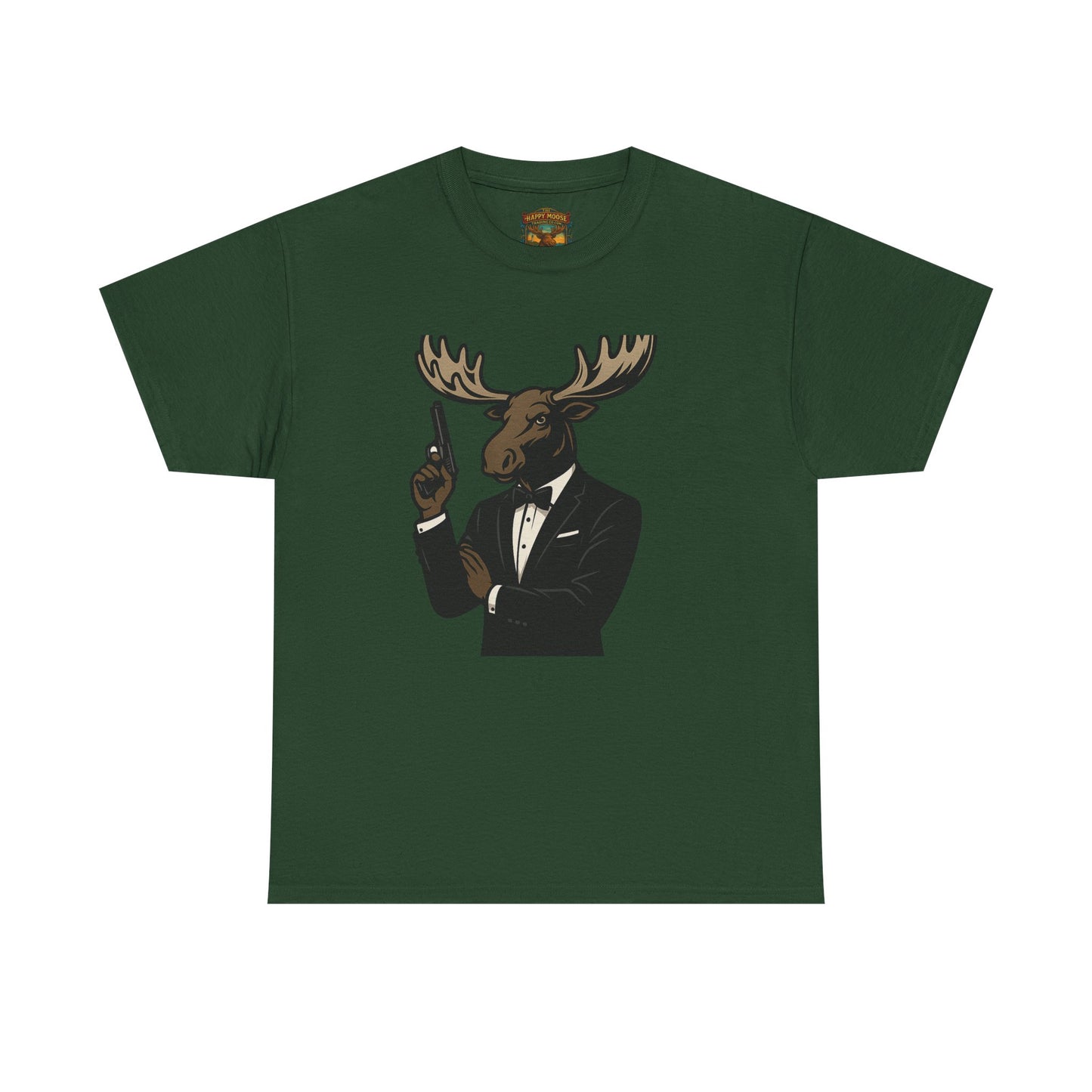 Moose in Tuxedo Graphic Tee — Gentlemen Moose Novelty T‑Shirt