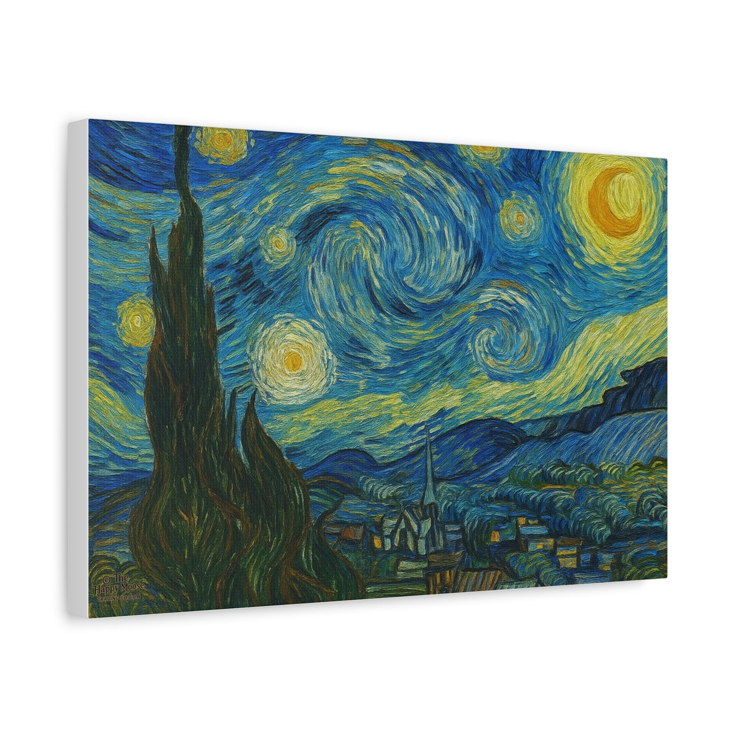 Starry Night Matte Canvas Print — Stretched 1.25" Wall Art