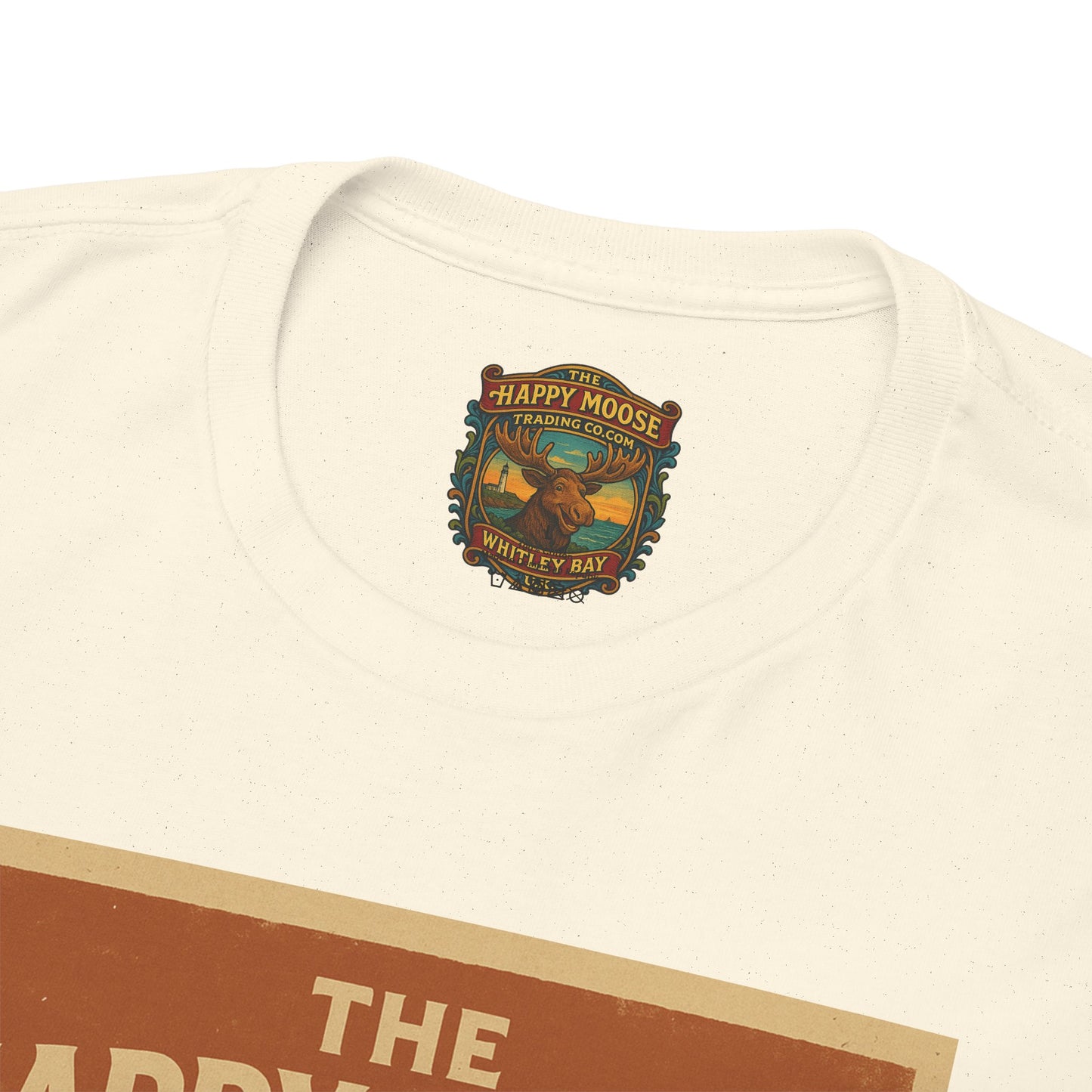 Happy Moose Motorcycle Club T-Shirt | Moose Biker Graphic