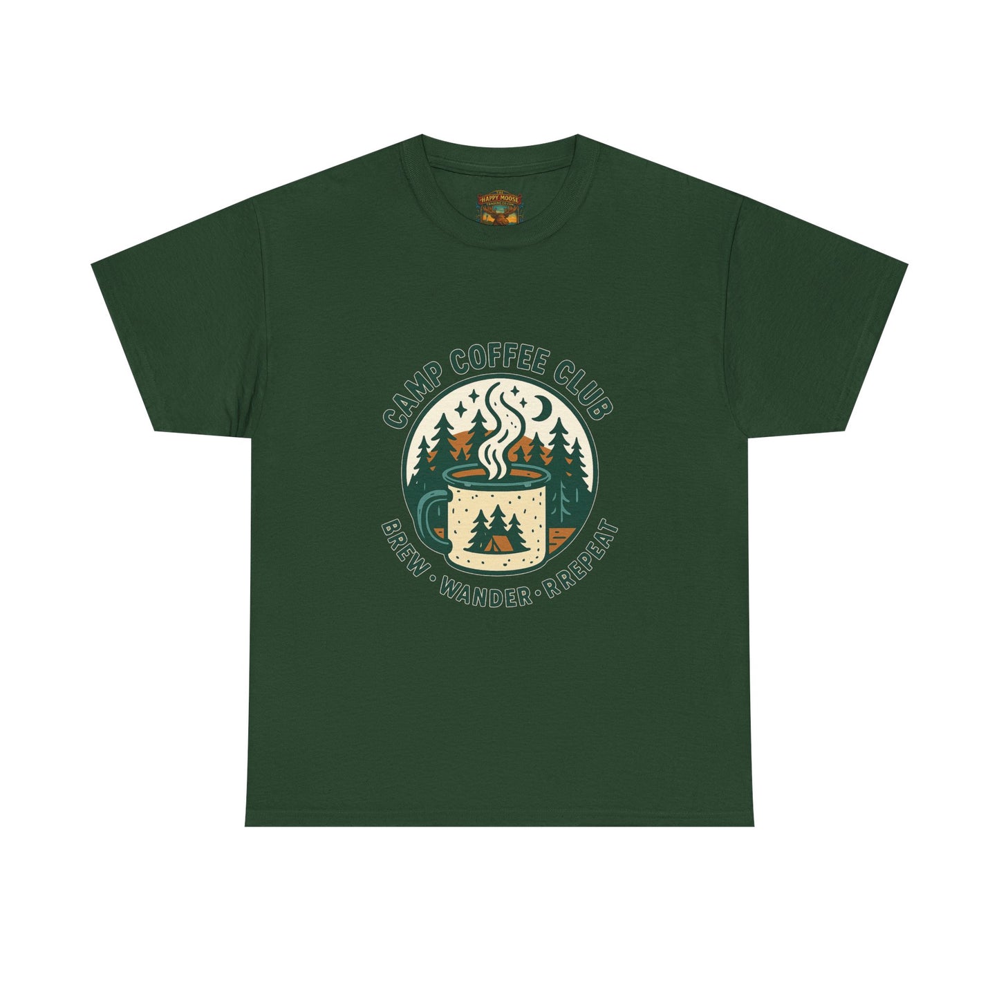 Camp Coffee T-Shirt — 'CAMP COFFEE' Retro Outdoor Tee