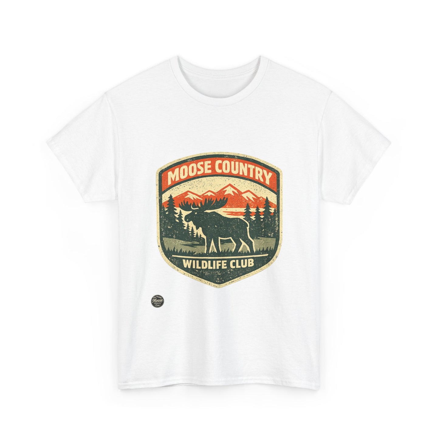 Moose Country Wildlife Club T-Shirt — Outdoor Hunting & Nature Tee