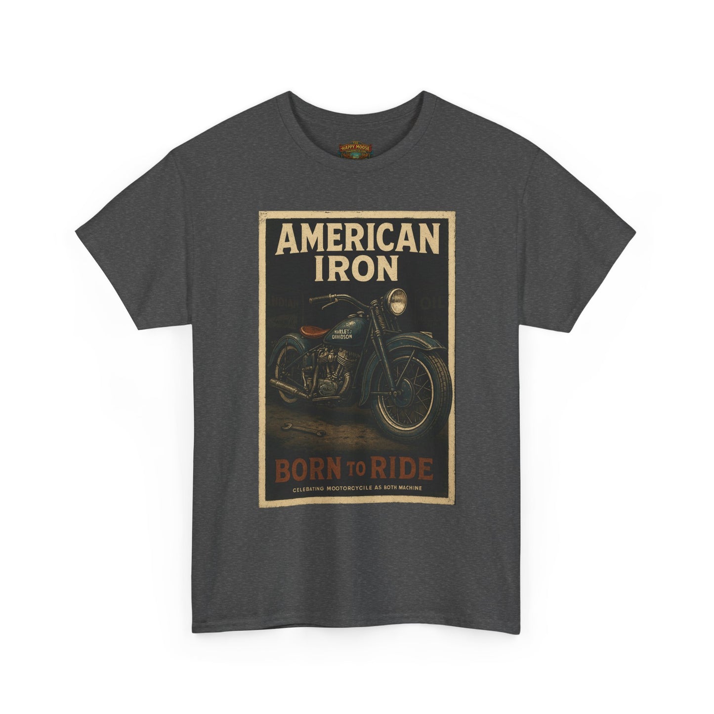 American Iron Motorcycle Poster Tee | Born to Ride