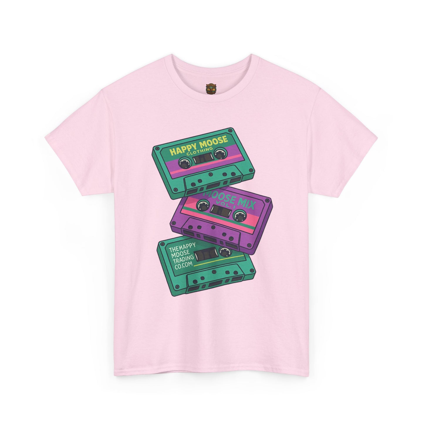 Cassette Stack Tee — Retro 80s Mixtape Graphic T-Shirt